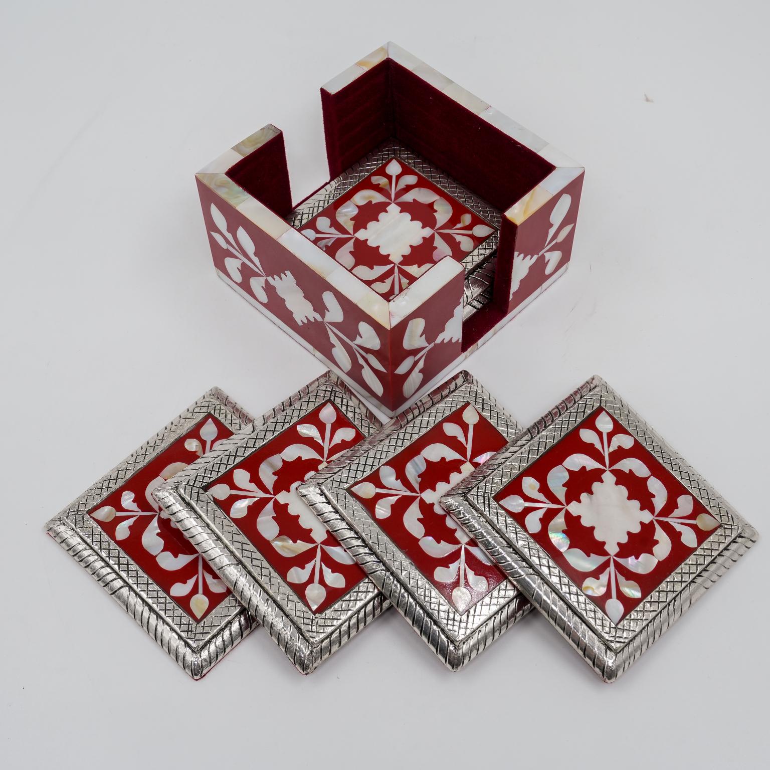 Red Coaster Set