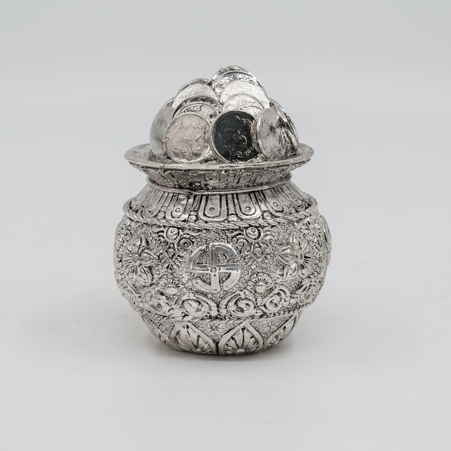 Ved Jewellers - Silver Kalash Showpiece