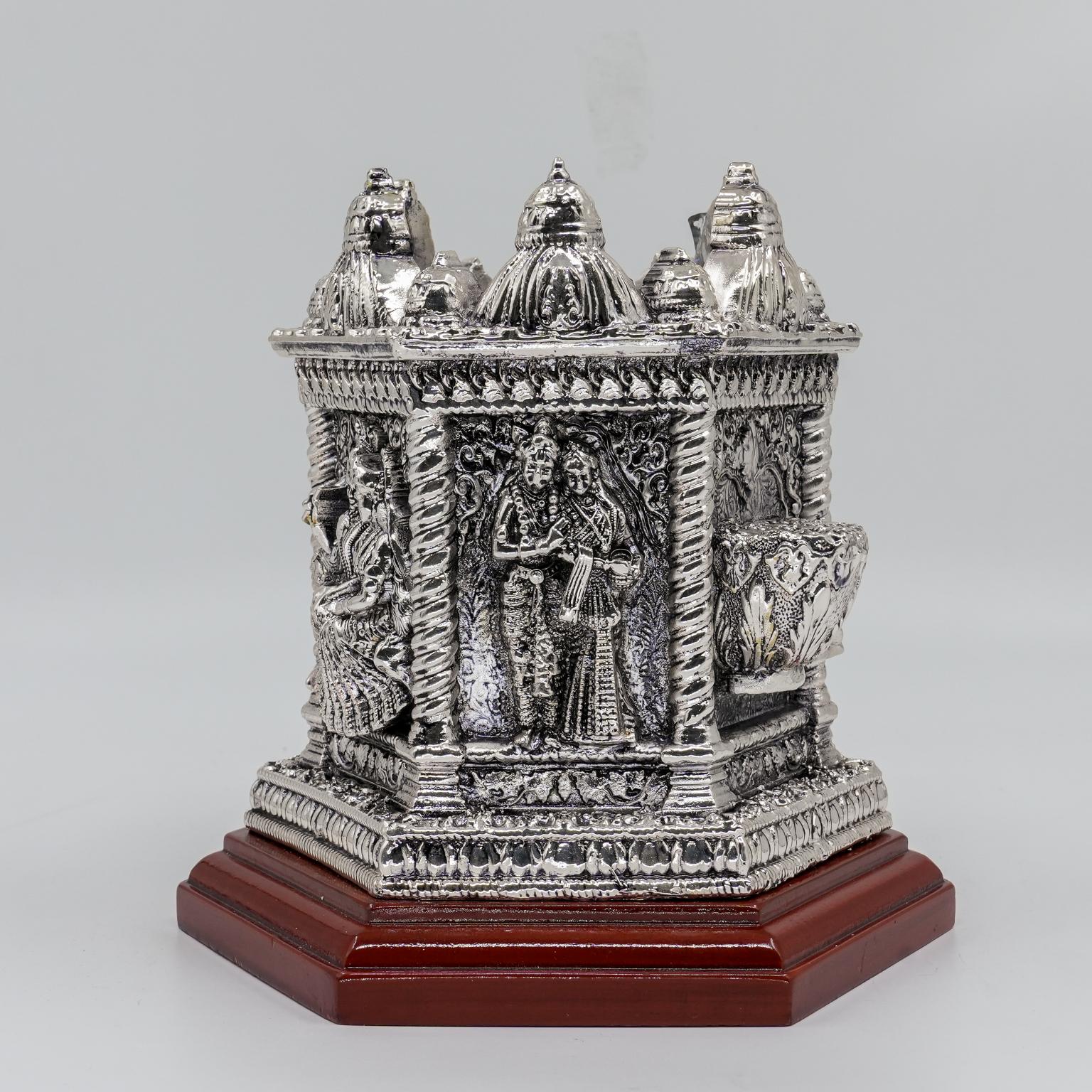 Ved Jewellers - Silver Temple Showpiece
