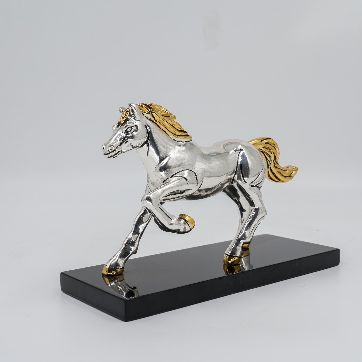 Ved Jewellers - Silver Horse Showpiece