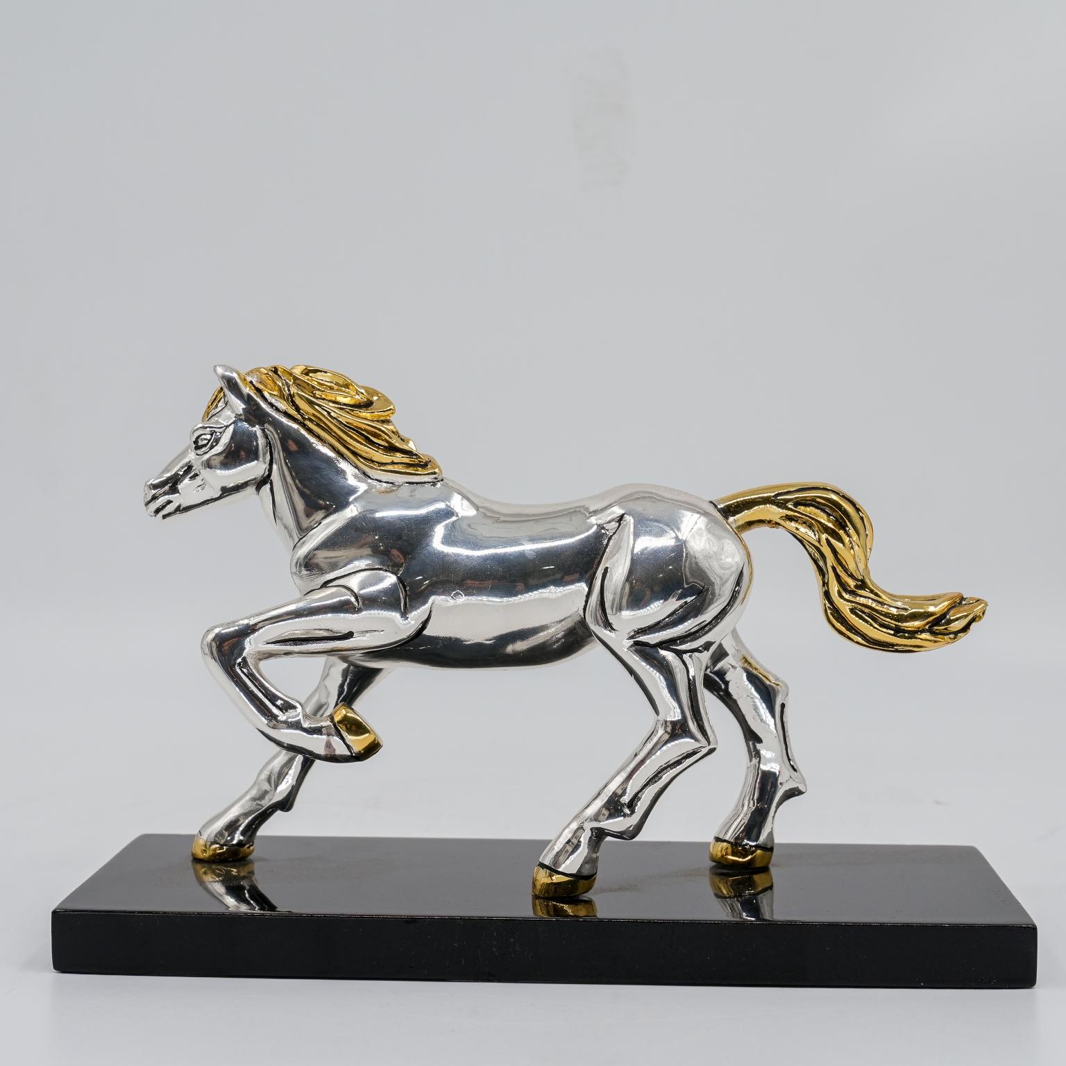 Ved Jewellers - Silver Horse Showpiece