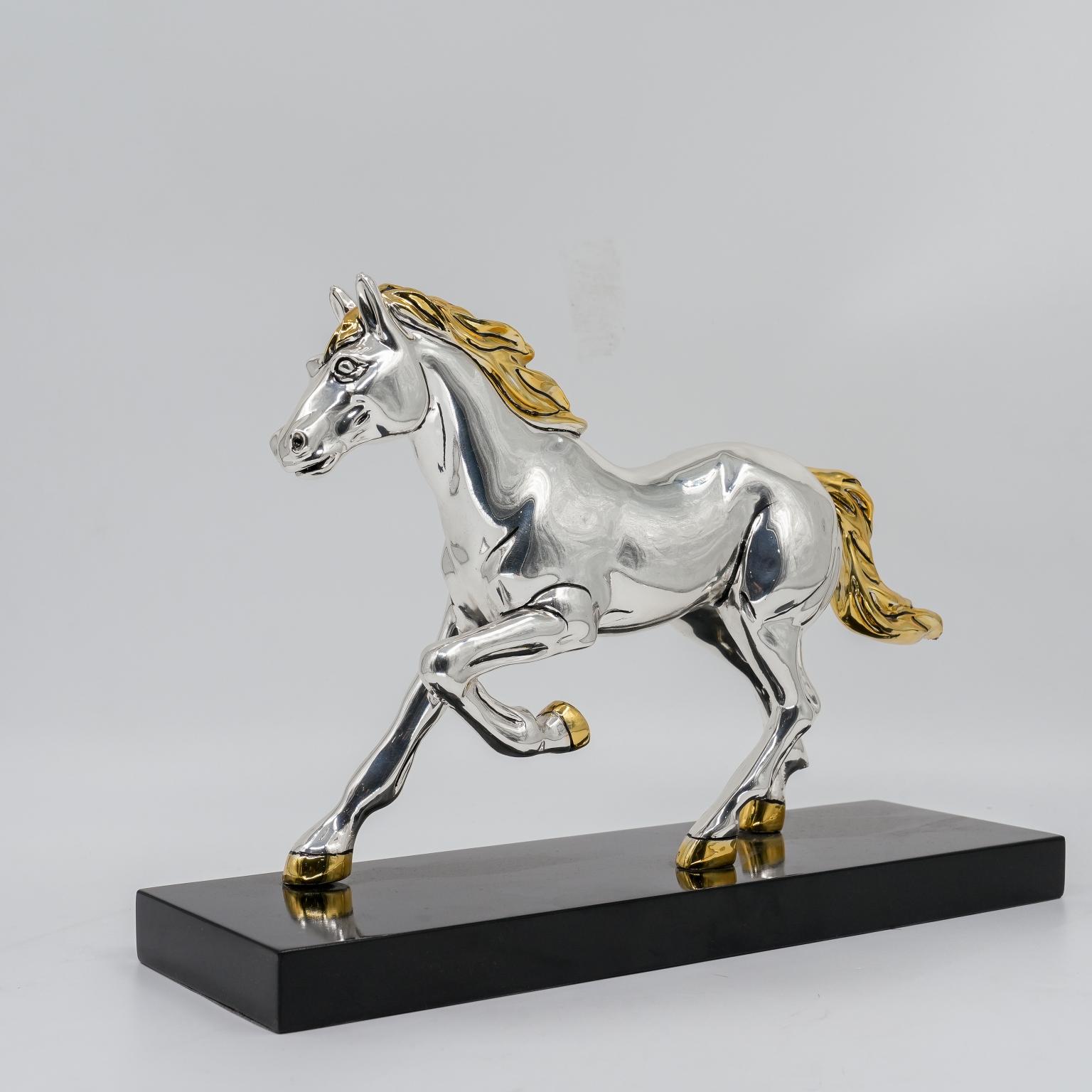 Ved Jewellers - Silver Horse Showpiece