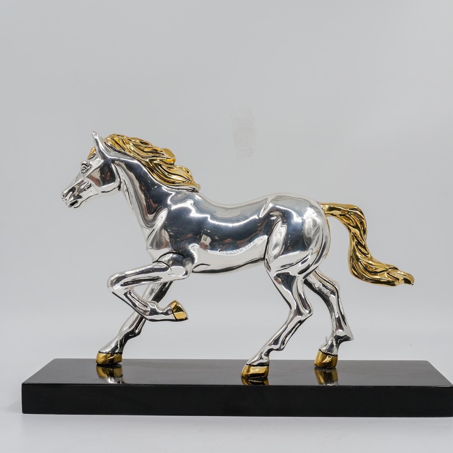 Ved Jewellers - Silver Horse Showpiece