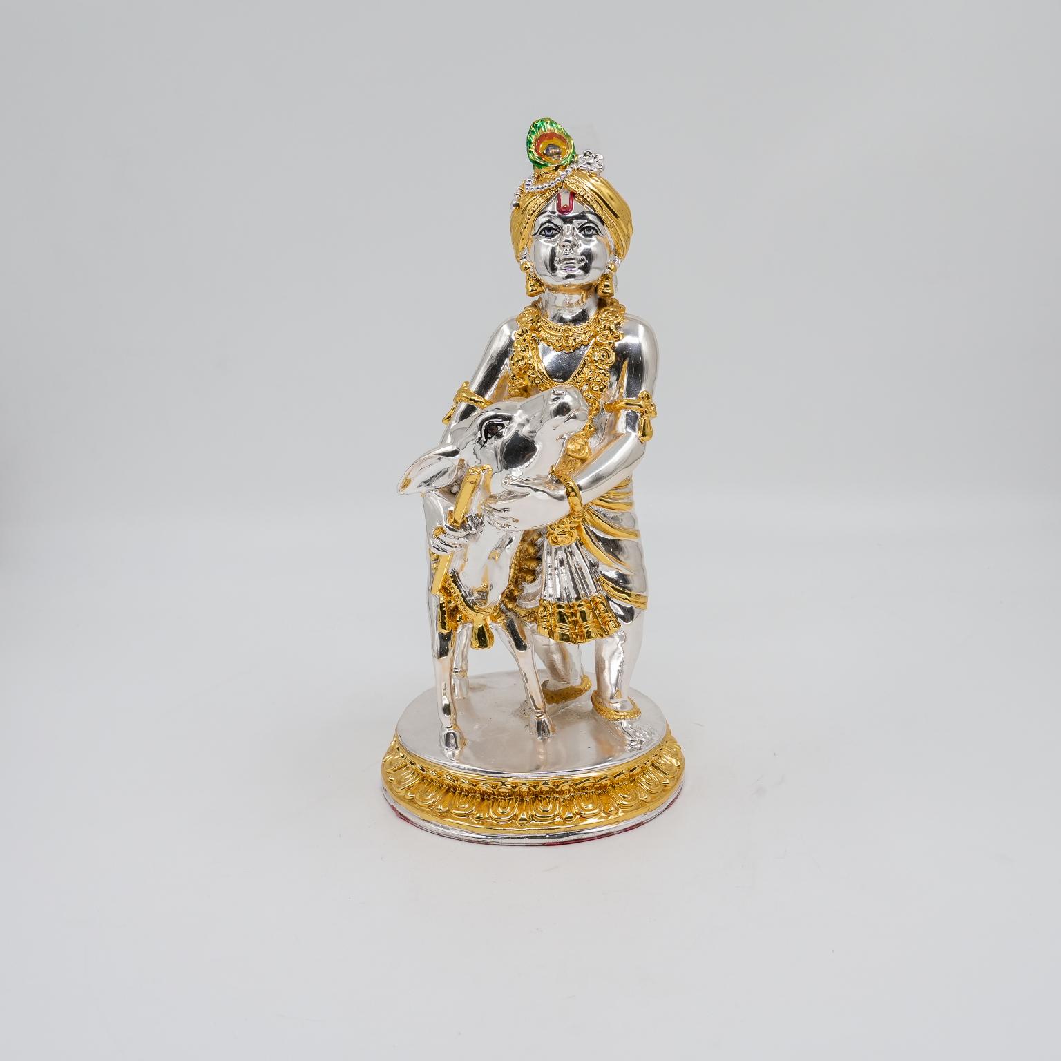 Ved Jewellers - Krishna Cow Showpiece