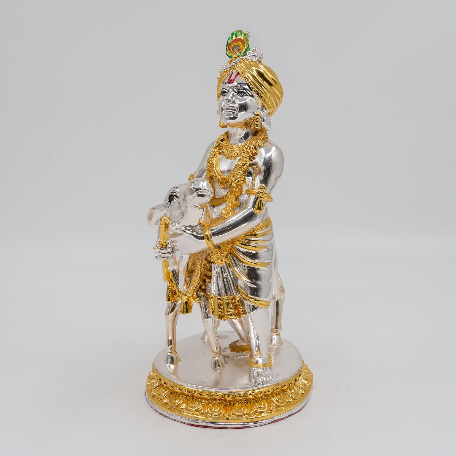 Ved Jewellers - Krishna Cow Showpiece
