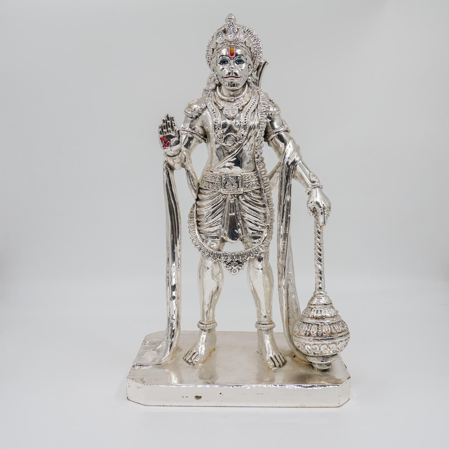 Ved Jewellers - Silver Hanuman Idol