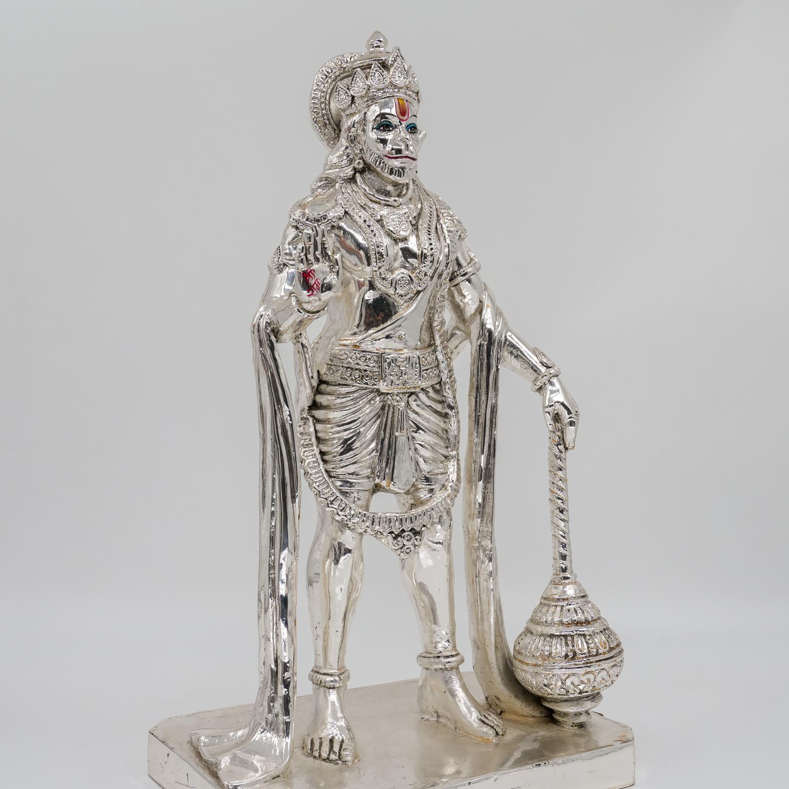 Ved Jewellers - Silver Hanuman Idol