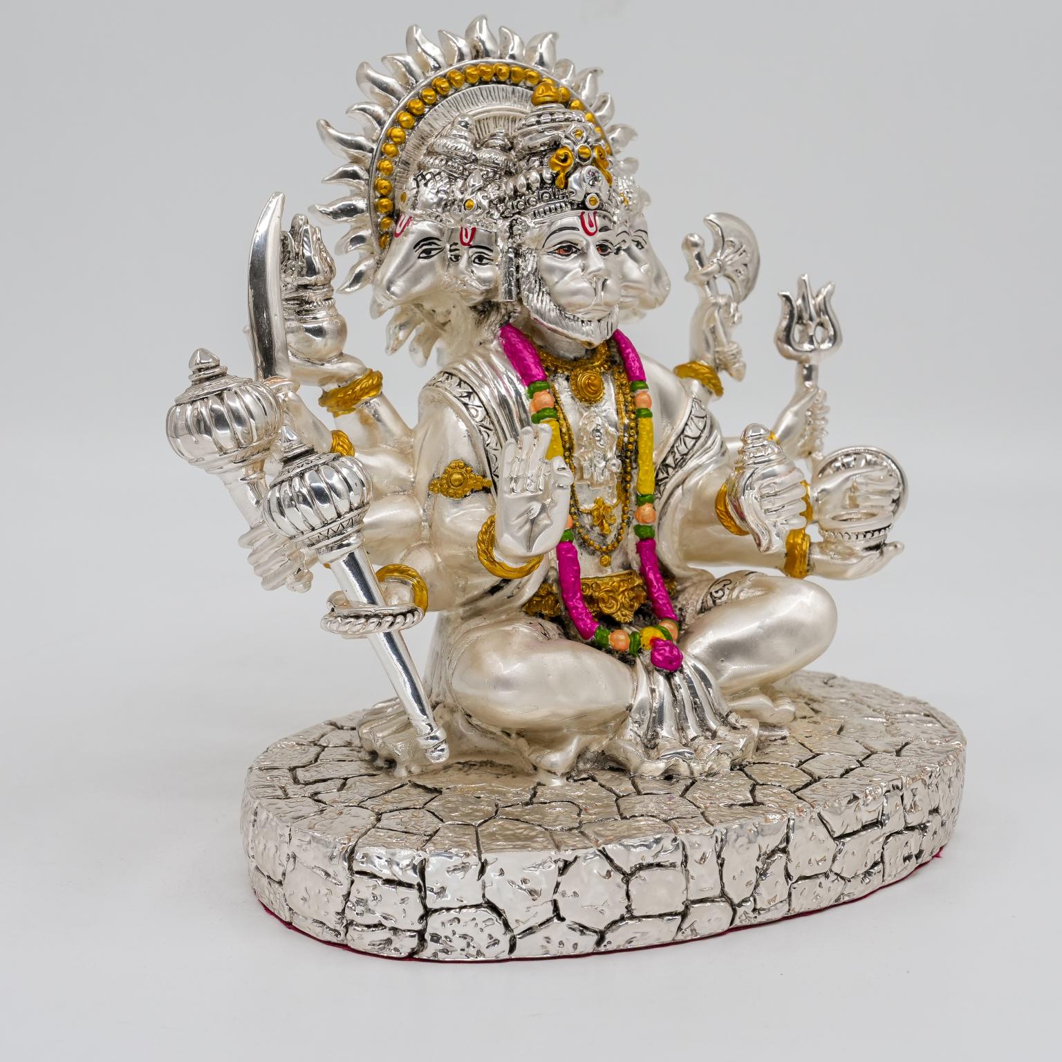 Ved Jewellers - Panchamukhi Hanuman Idol