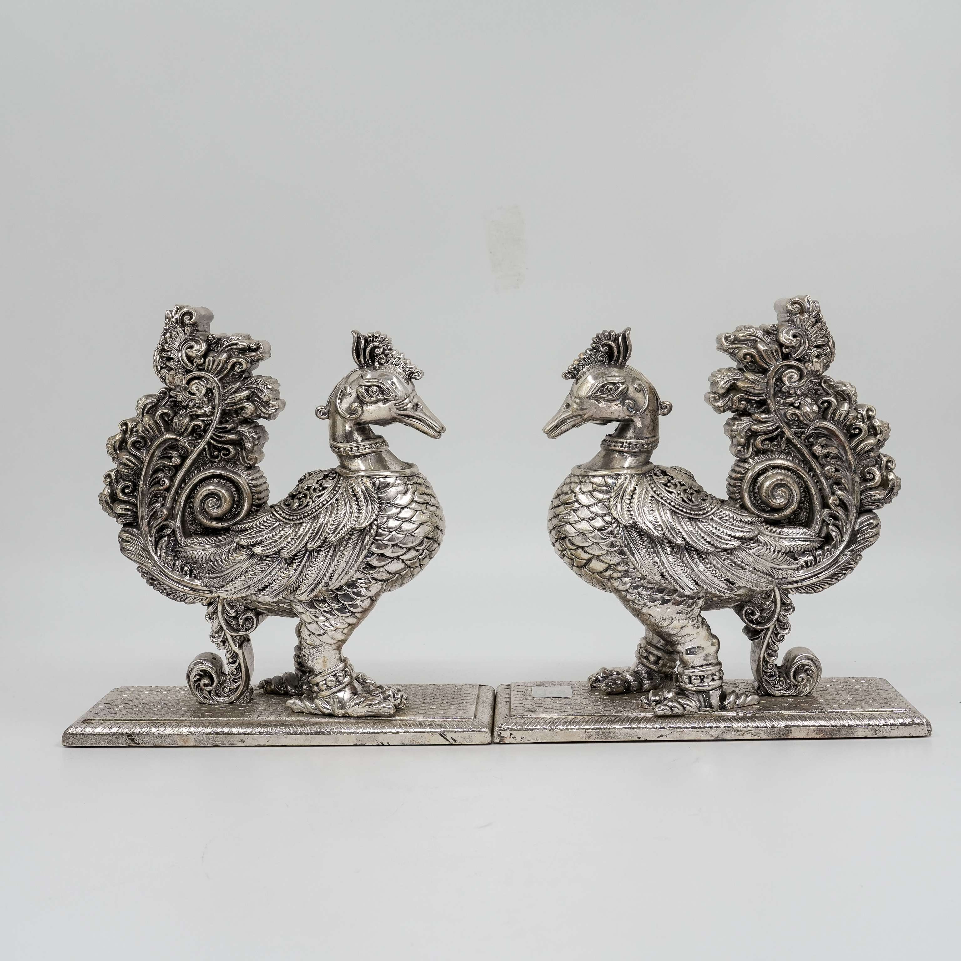 Ved Jewellers - Silver Peacock Standee