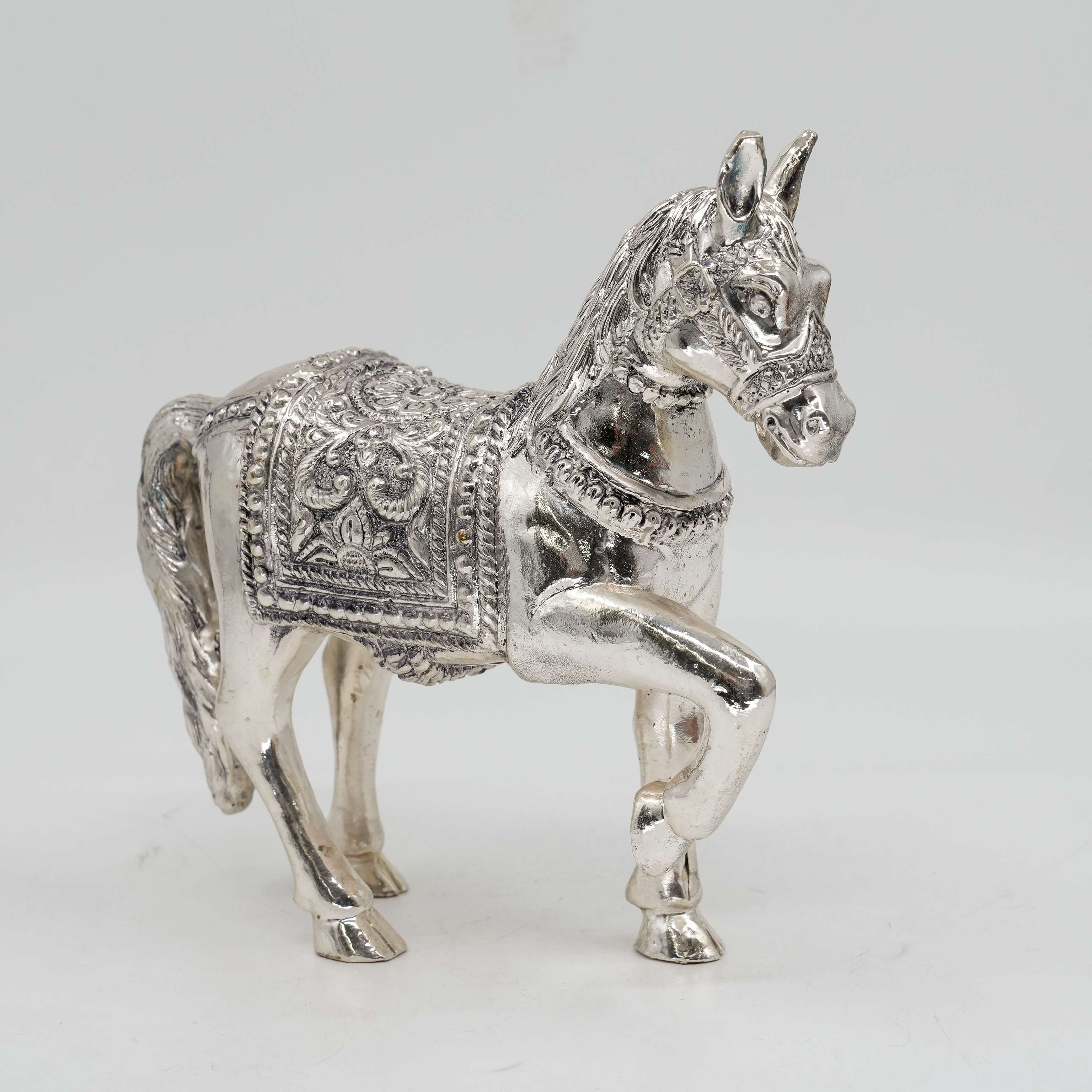 Ved Jewellers - Silver Horse Showpiece