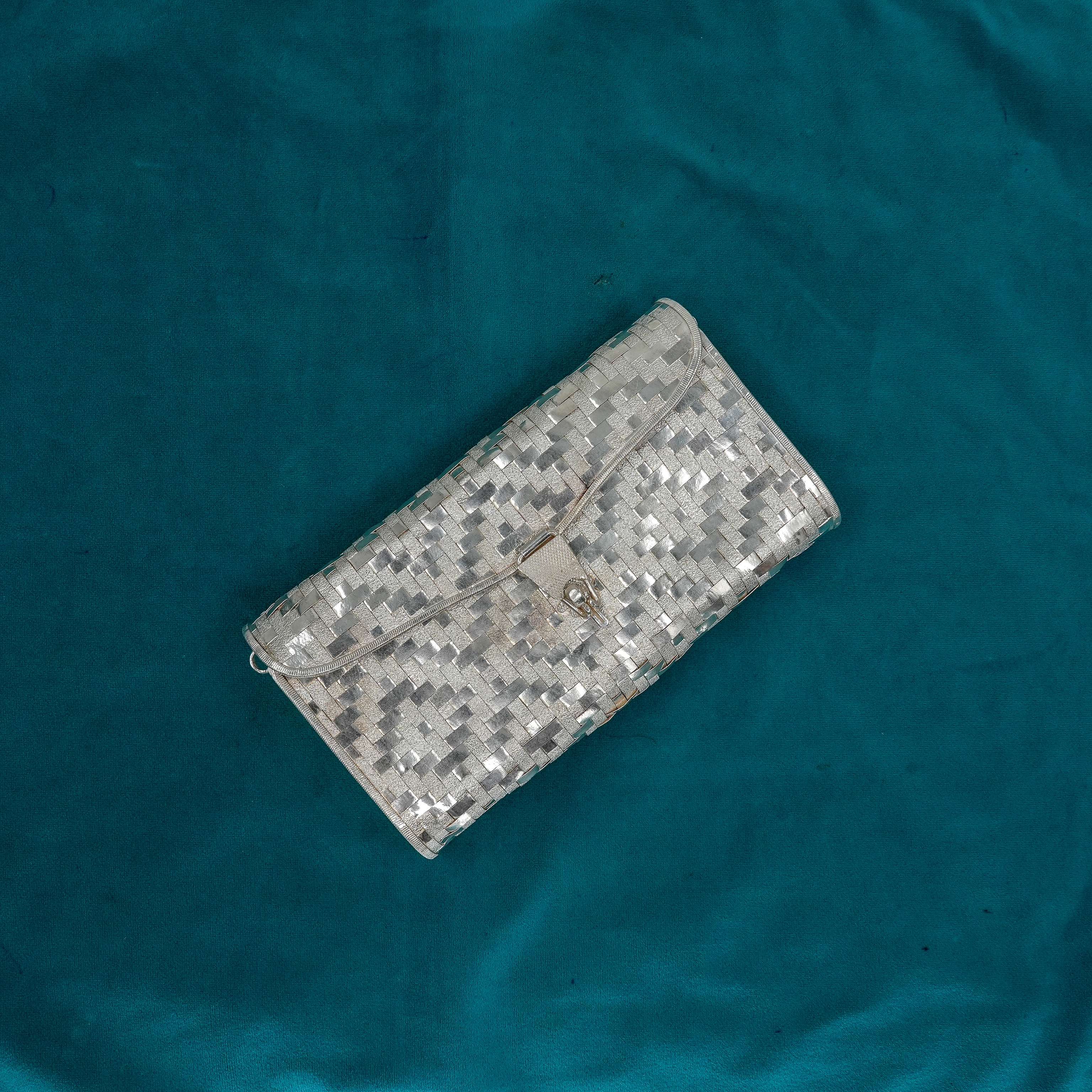 Ved Jewellers - Silver Woven Clutch