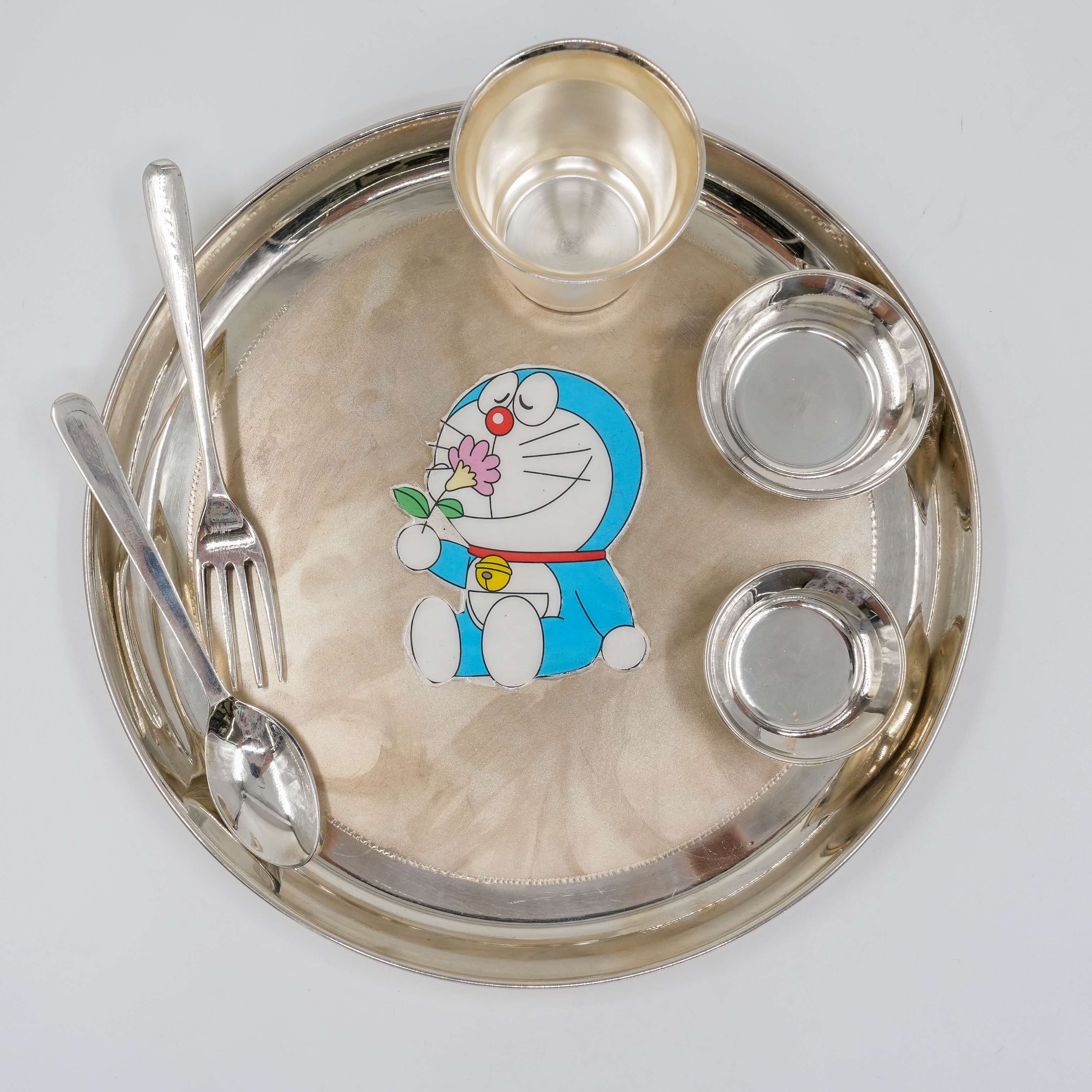 Ved Jewellers - Silver Tray Doraemon