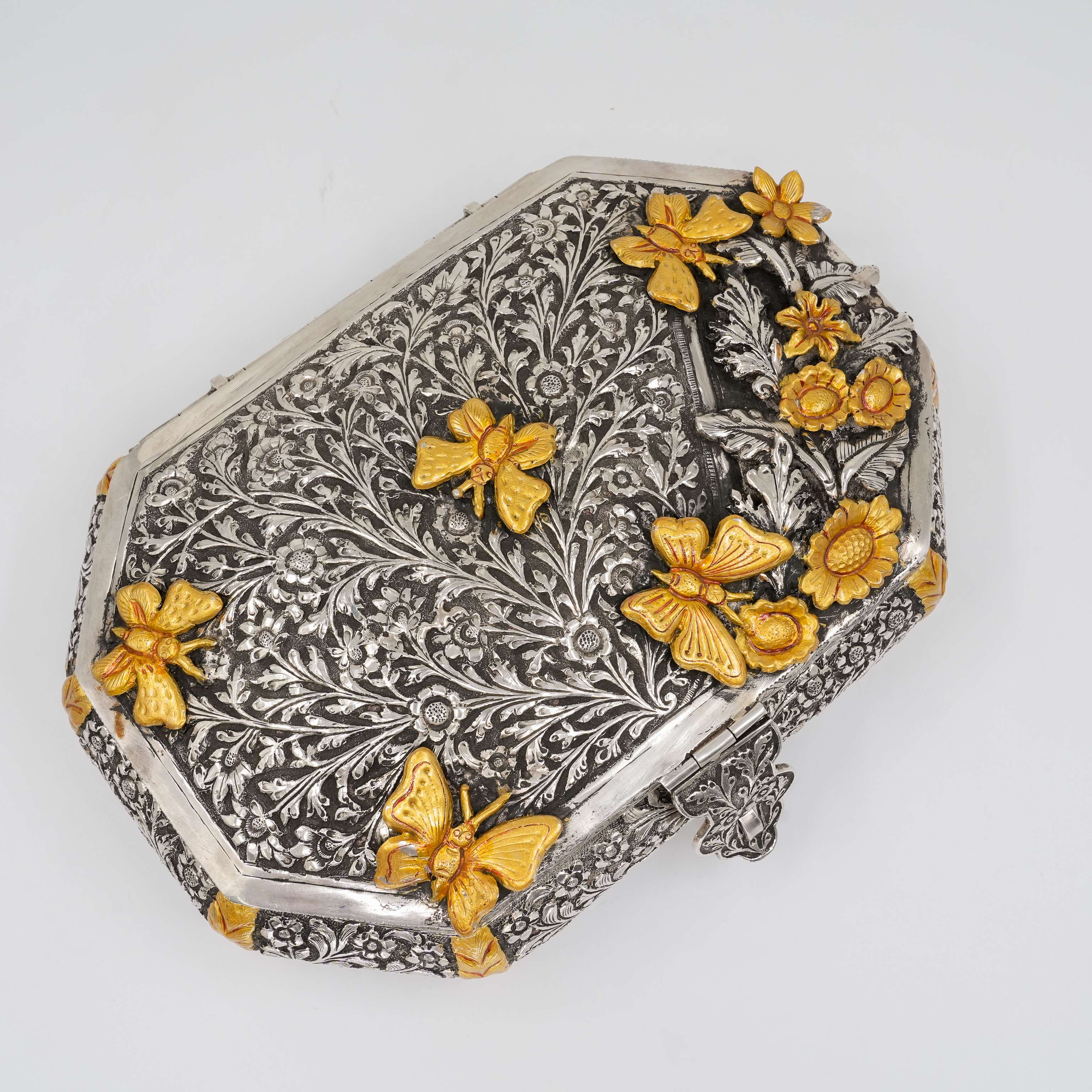 Ved Jewellers - Silver Butterfly Box