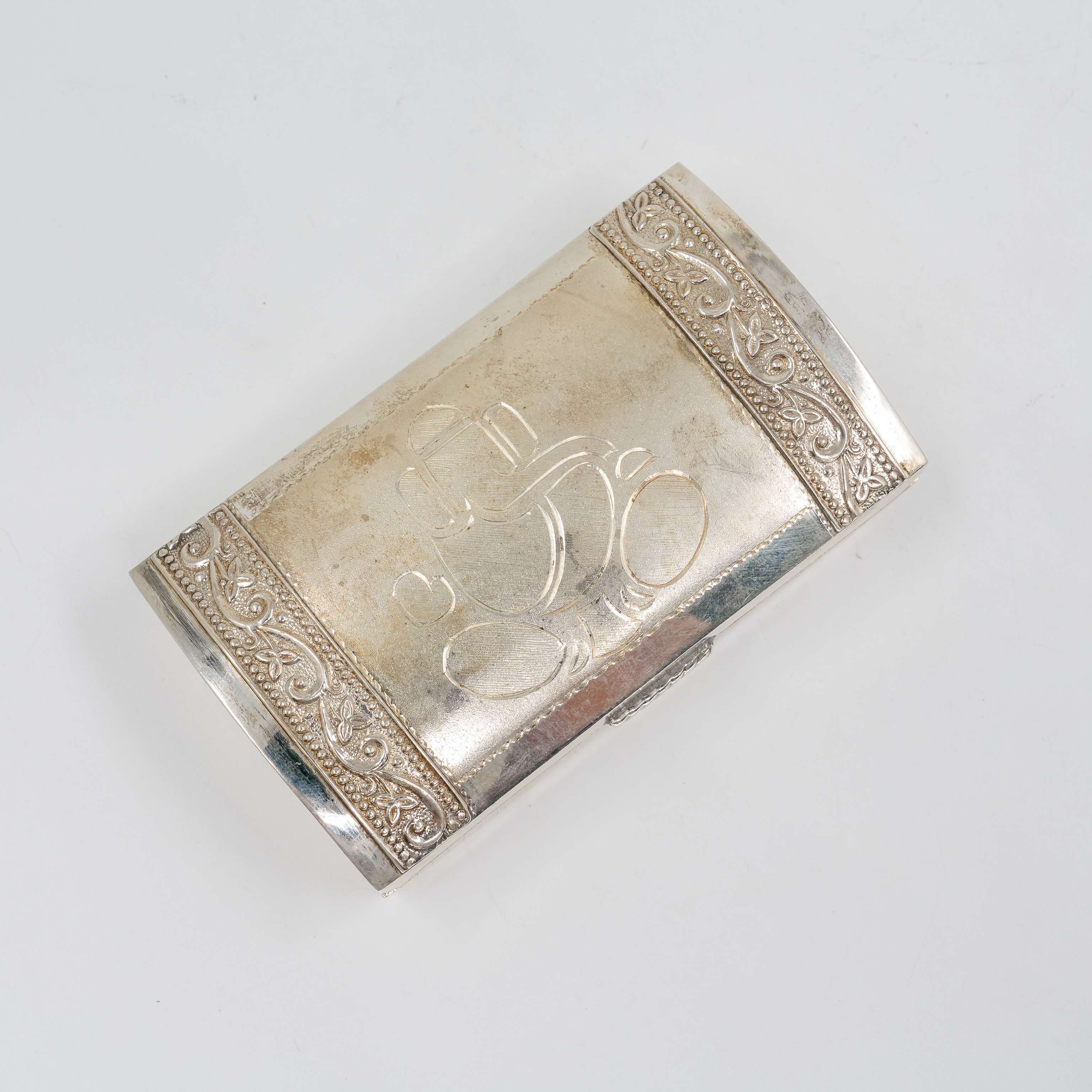 Ved Jewellers - Silver Monogram Box
