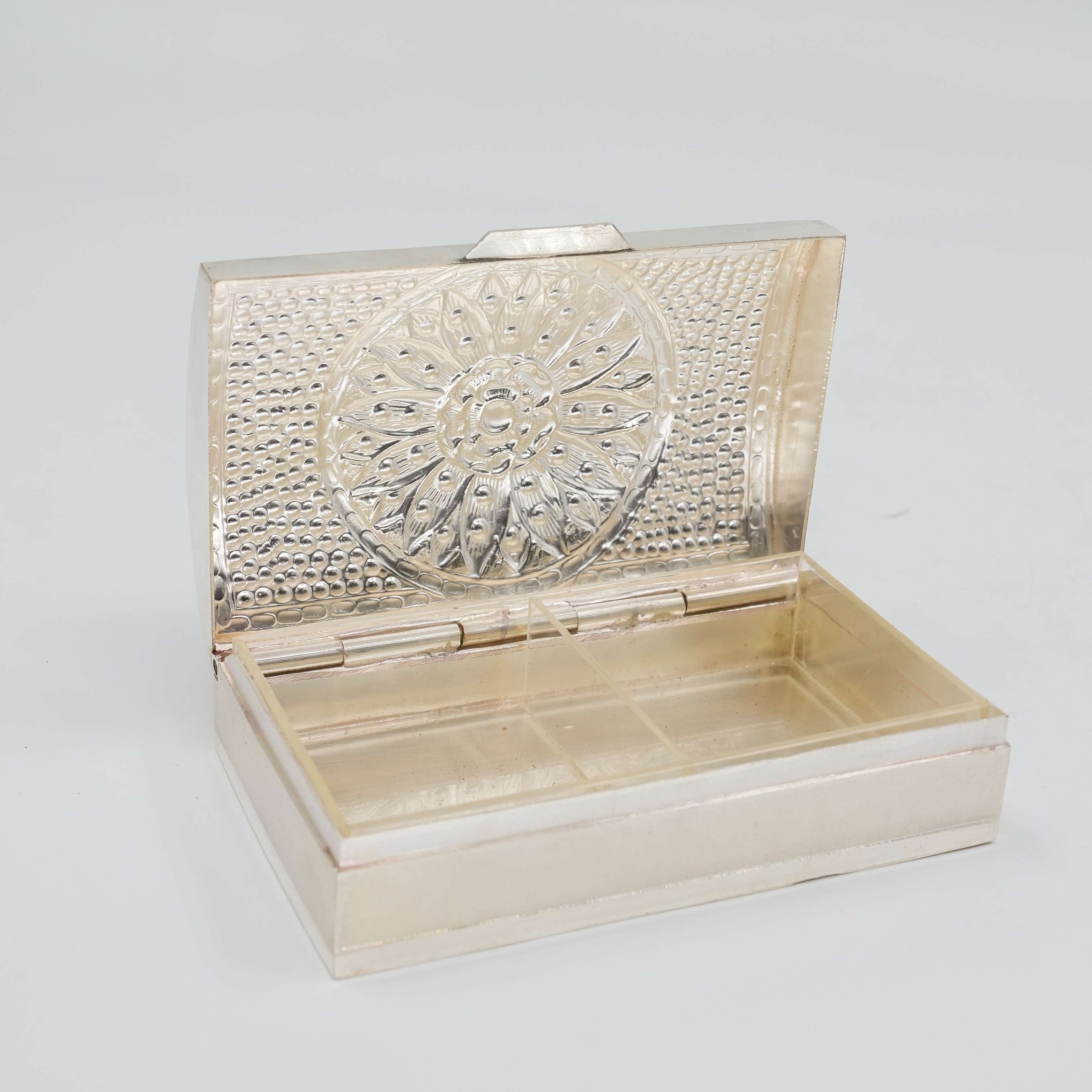 Ved Jewellers - Silver Floral Box