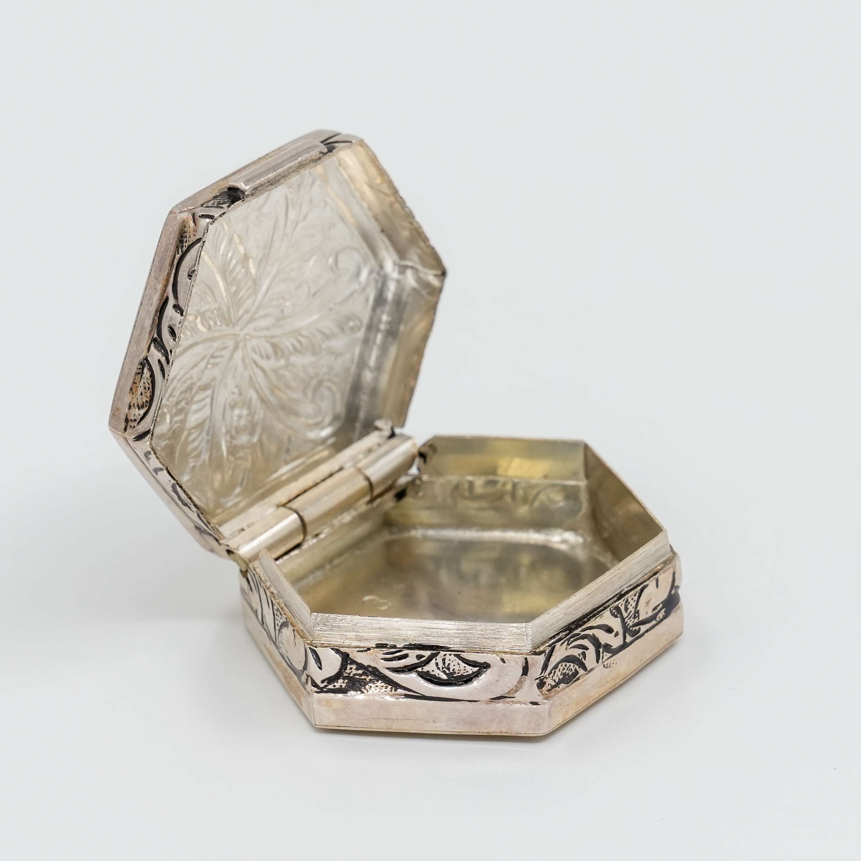 Silver Hexagonal Box