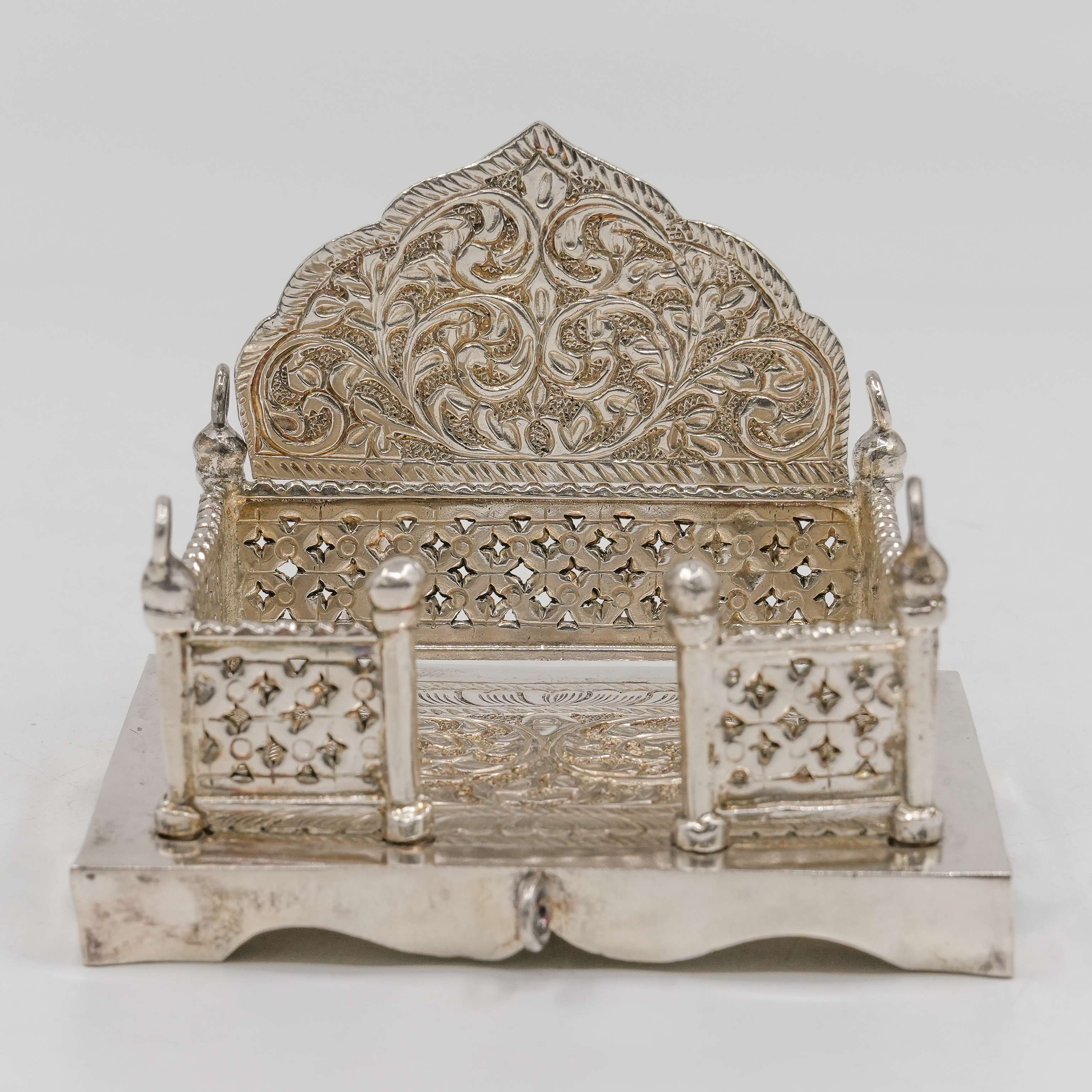 Ved Jewellers - Silver Pooja Singhasan