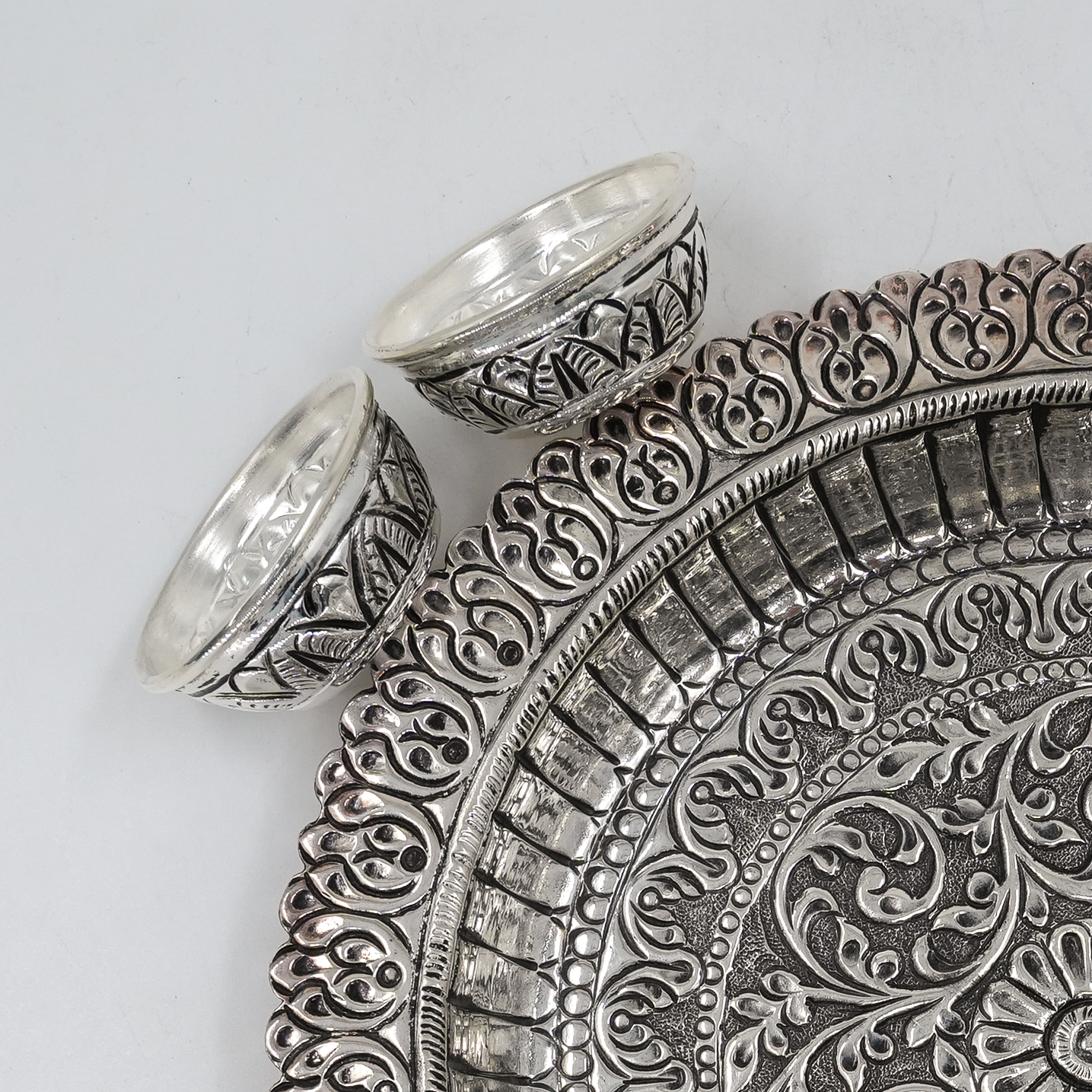Ved Jewellers - Silver Pooja Thali