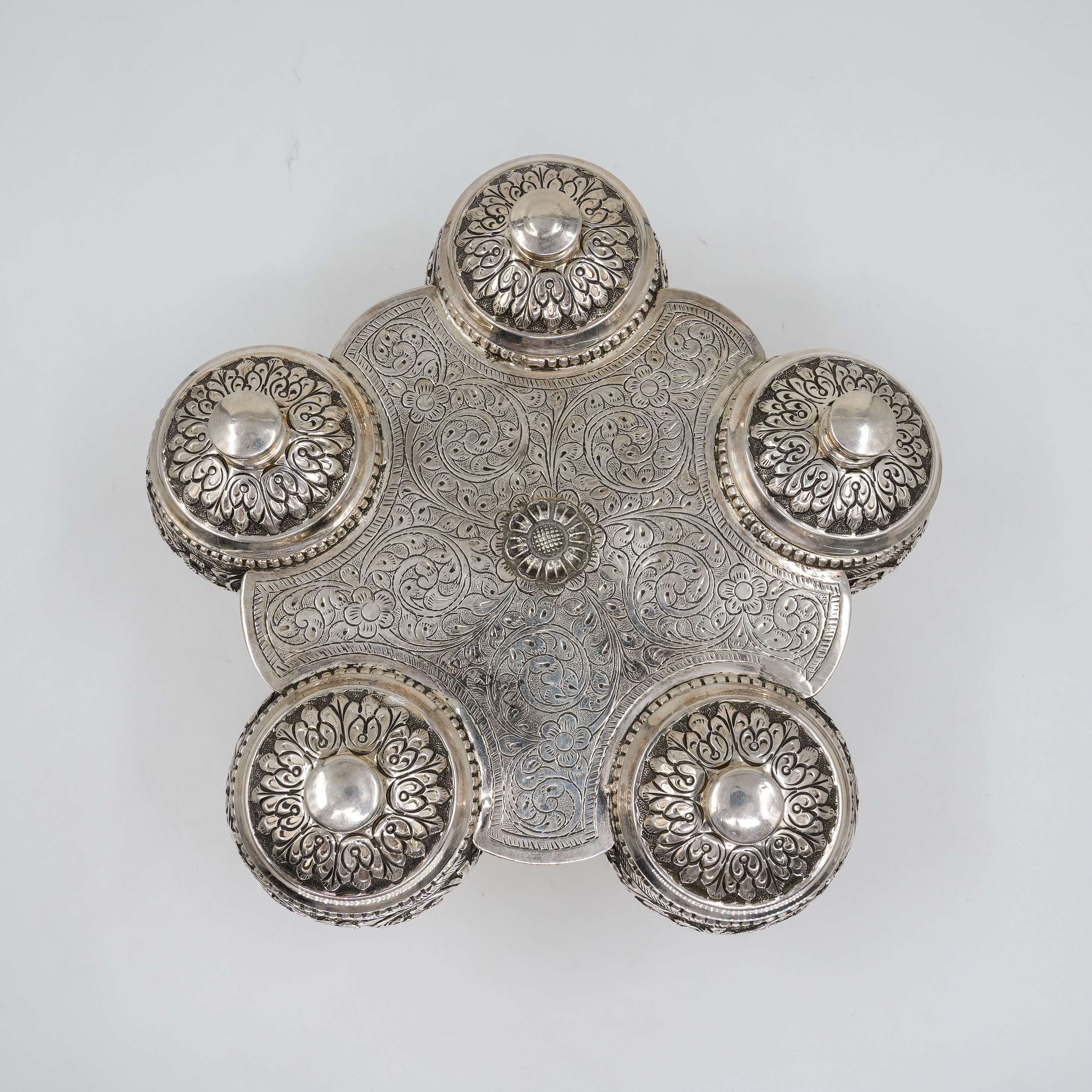 Ved Jewellers - Silver Pooja Stand