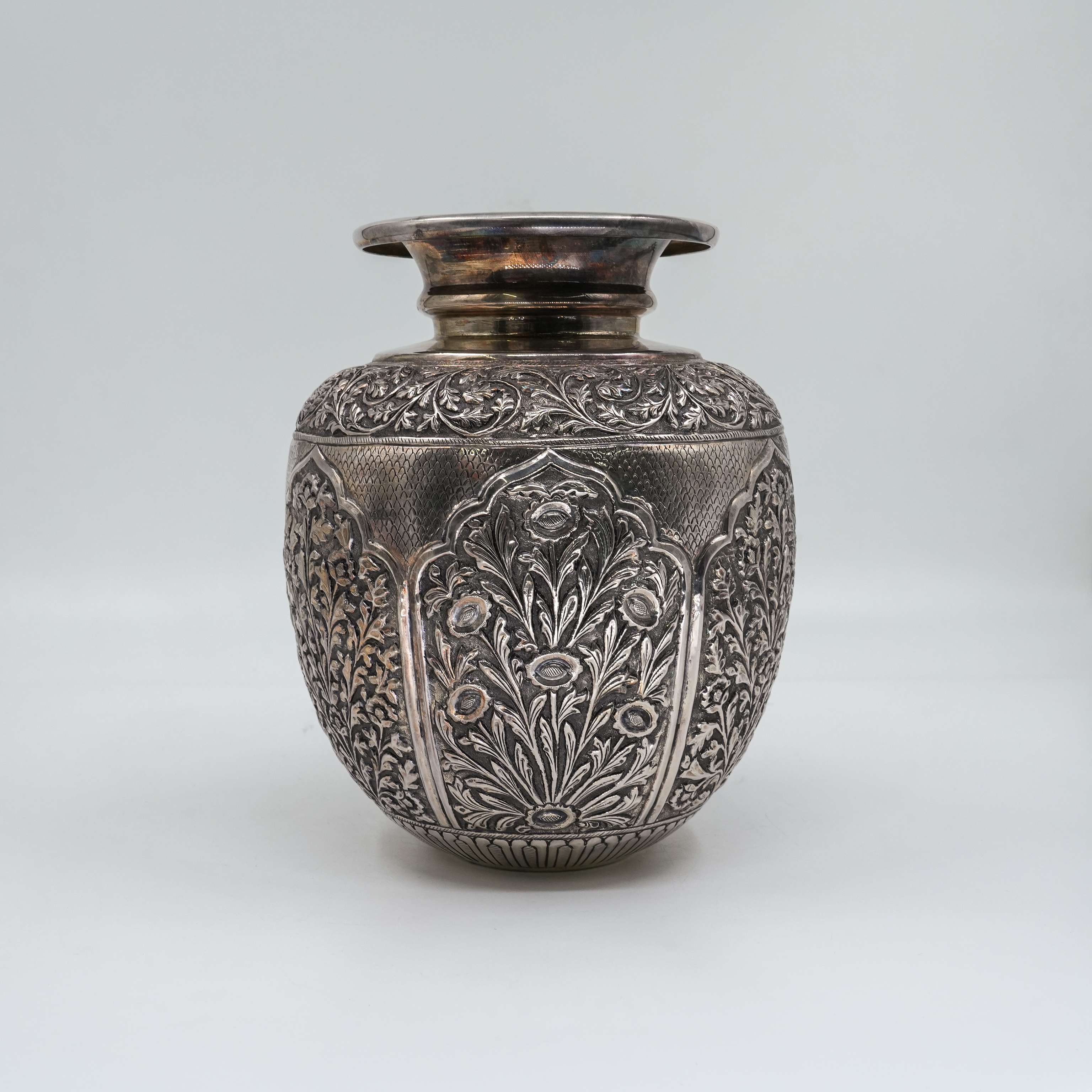 Ved Jewellers - Silver Floral Vase