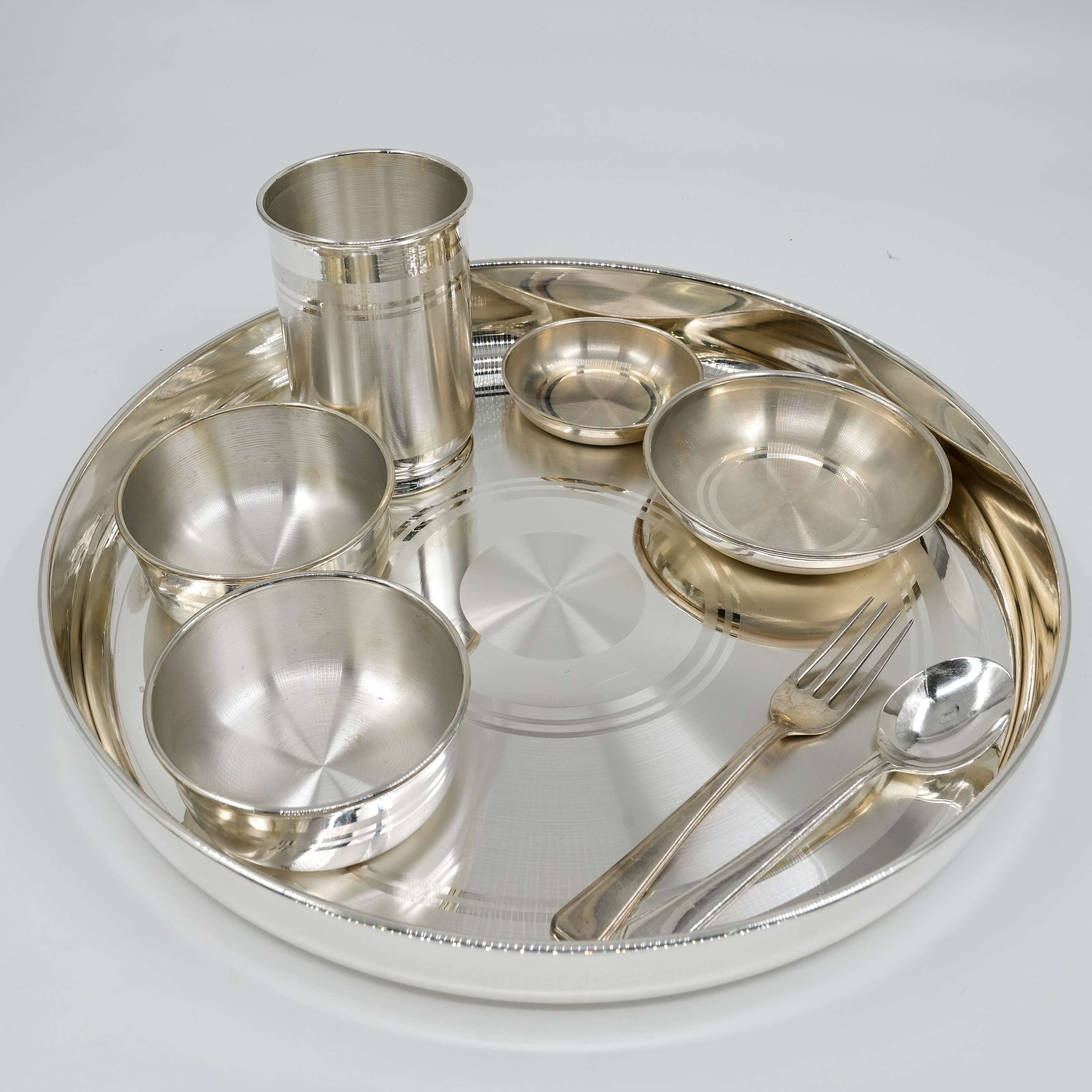 Ved Jewellers - Silver Pooja Thali