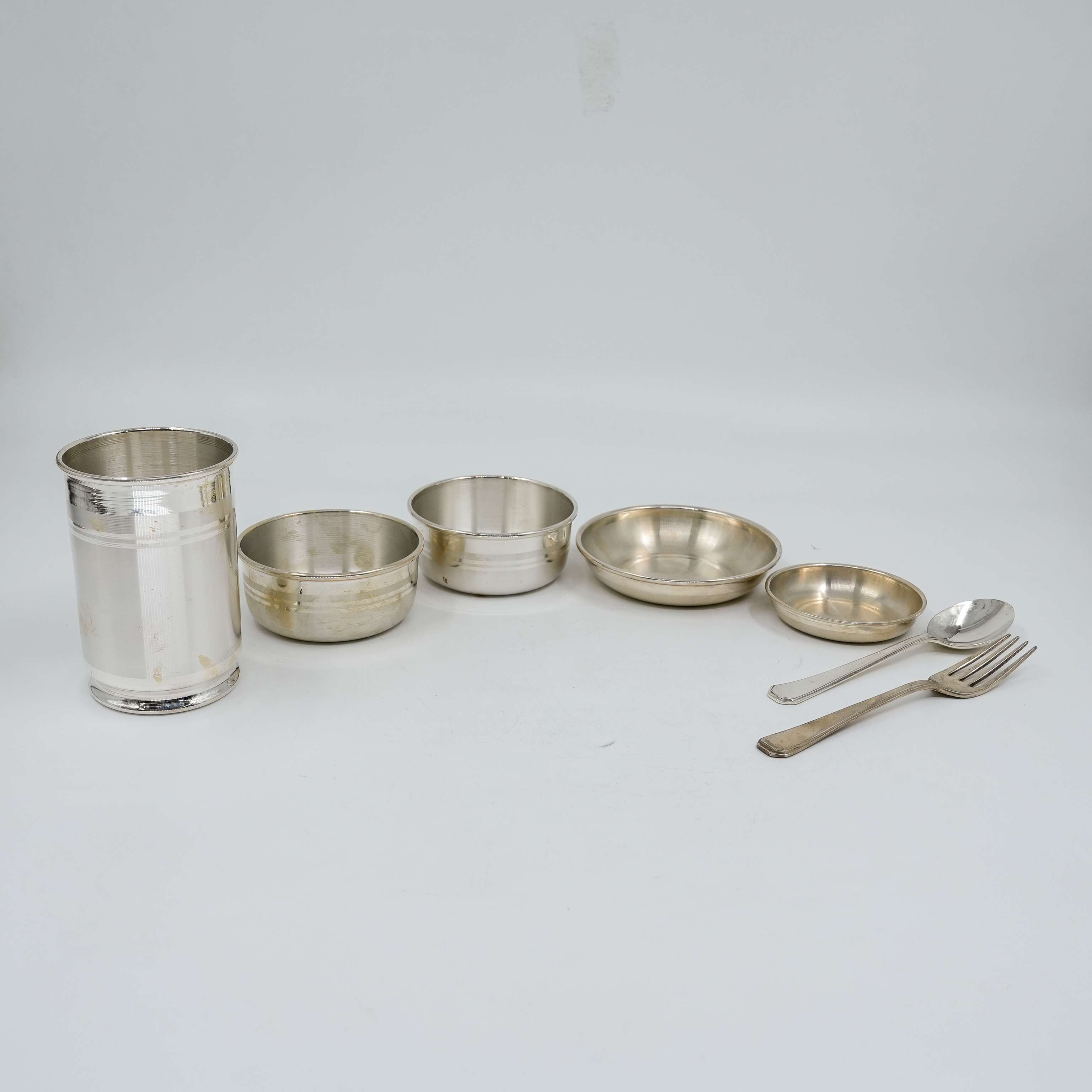 Ved Jewellers - Silver Pooja Thali
