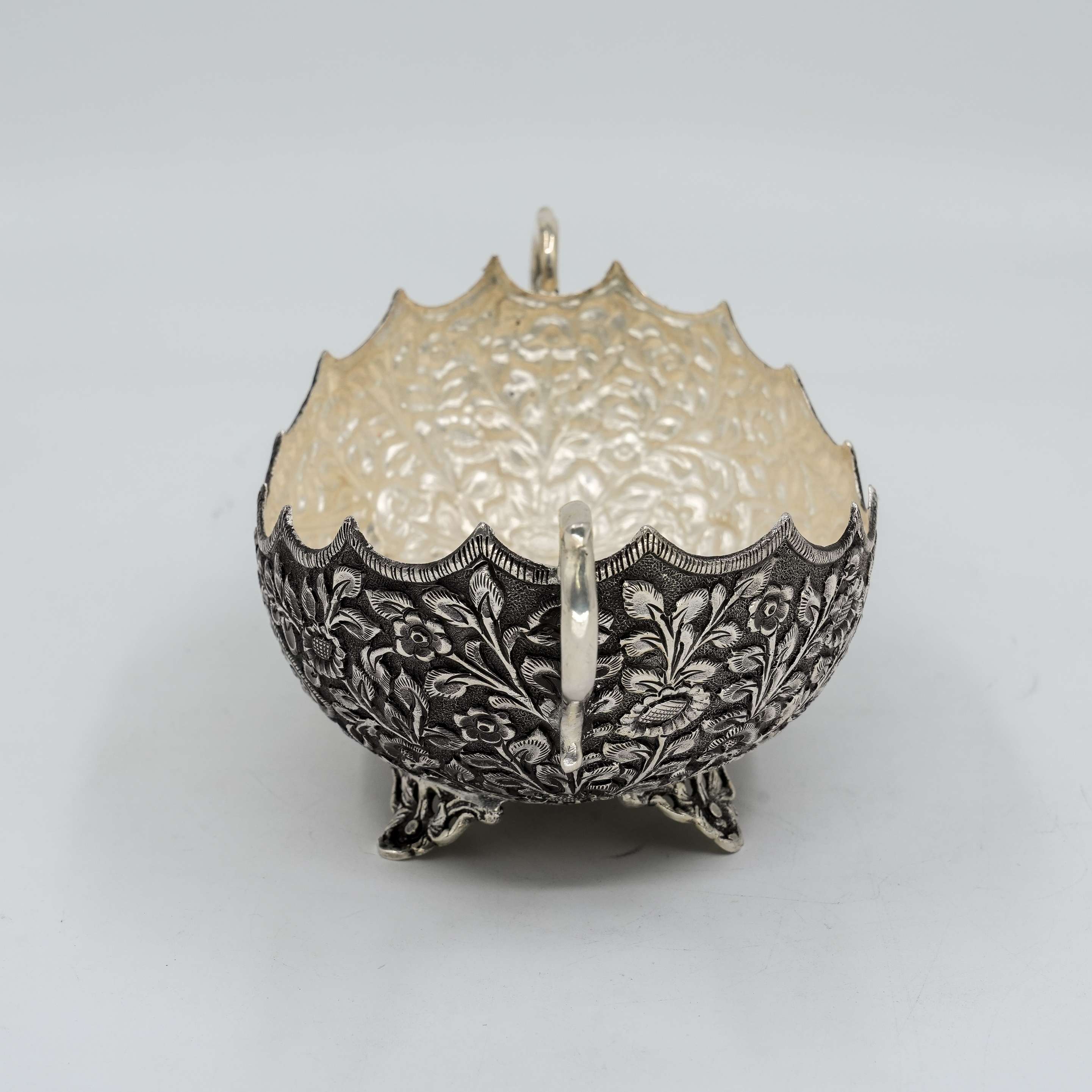 Ved Jewellers - Silver Floral Bowl