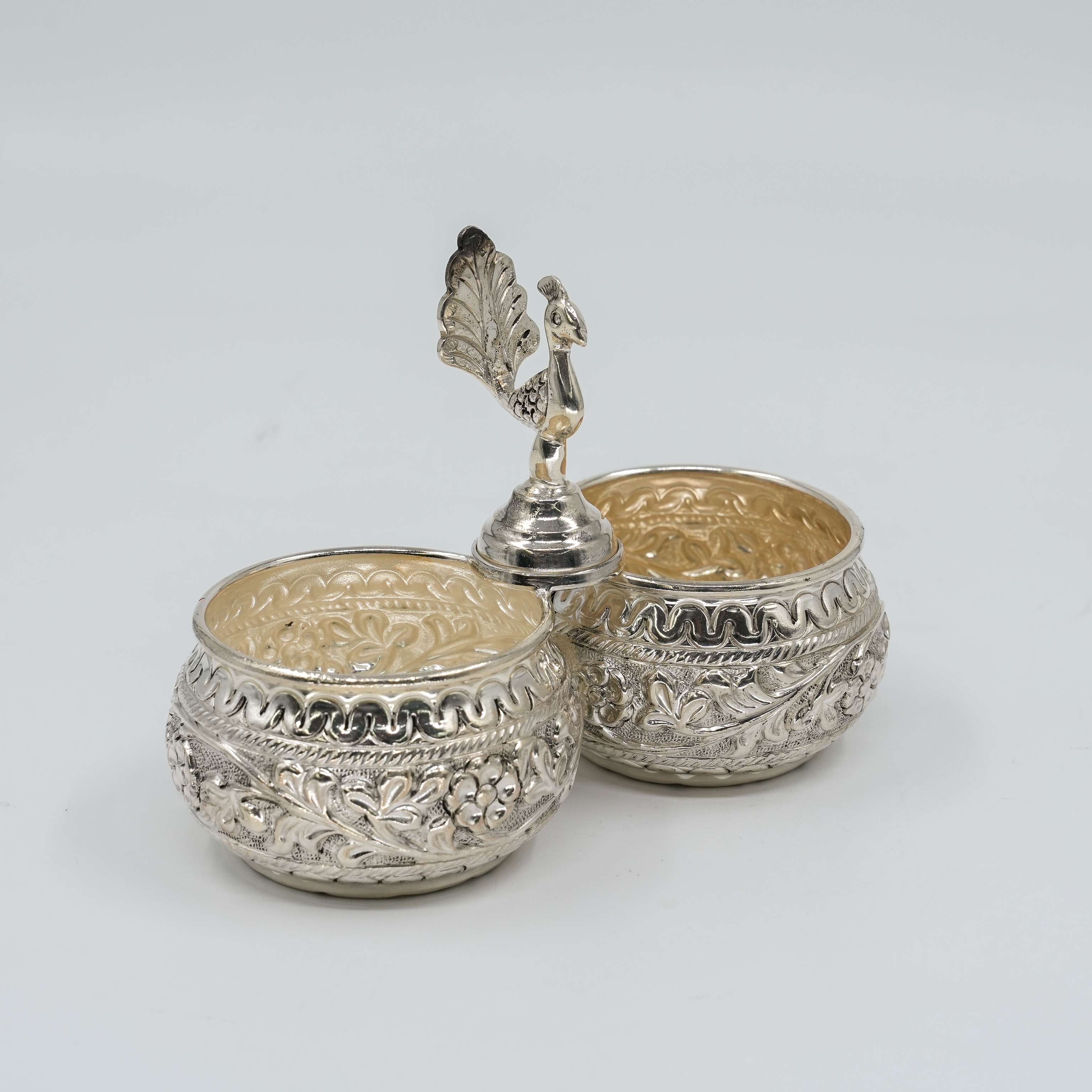 Ved Jewellers - Silver Peacock Bowl
