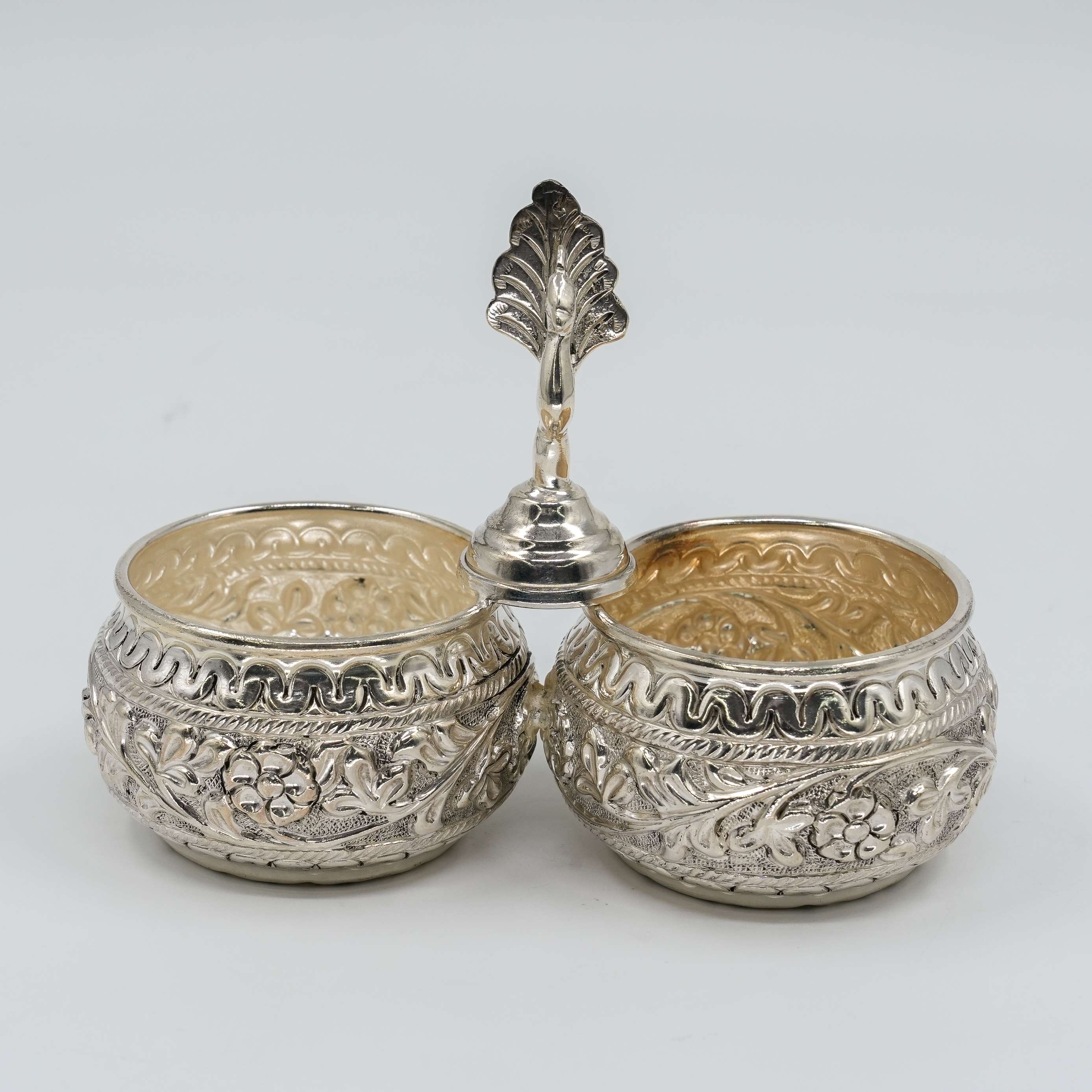 Ved Jewellers - Silver Peacock Bowl