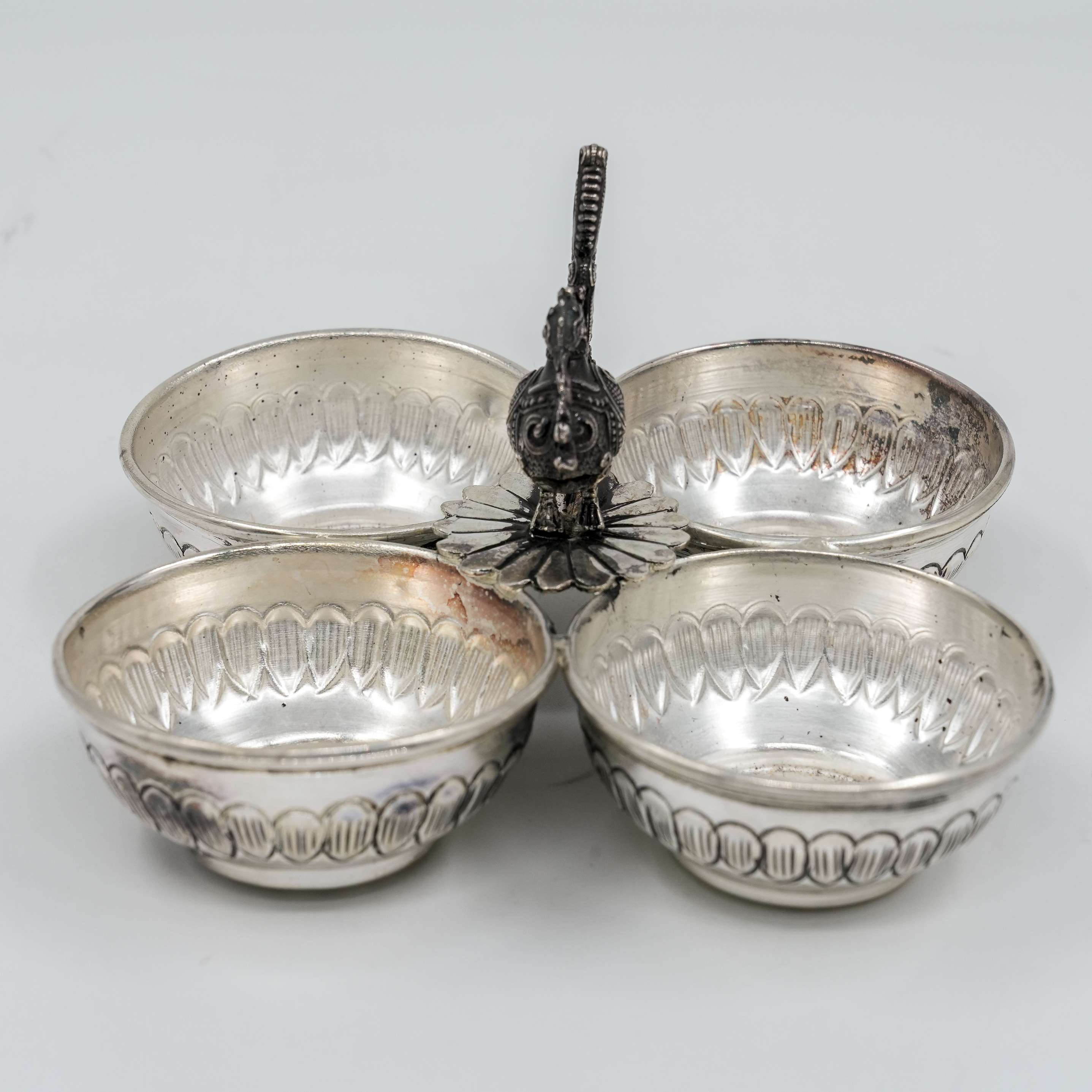 Ved Jewellers - Silver Peacock Bowl