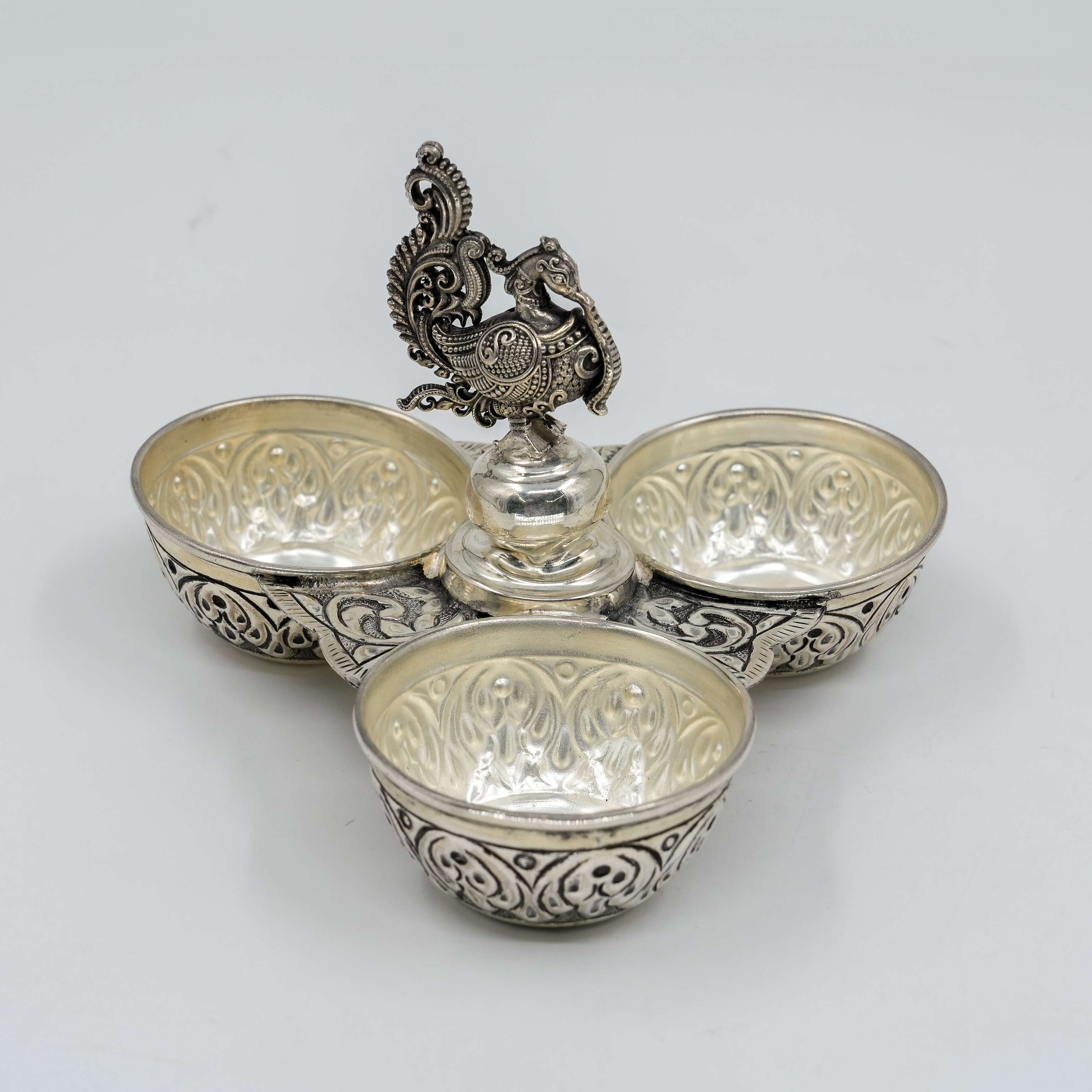 Ved Jewellers - Silver Peacock Tray