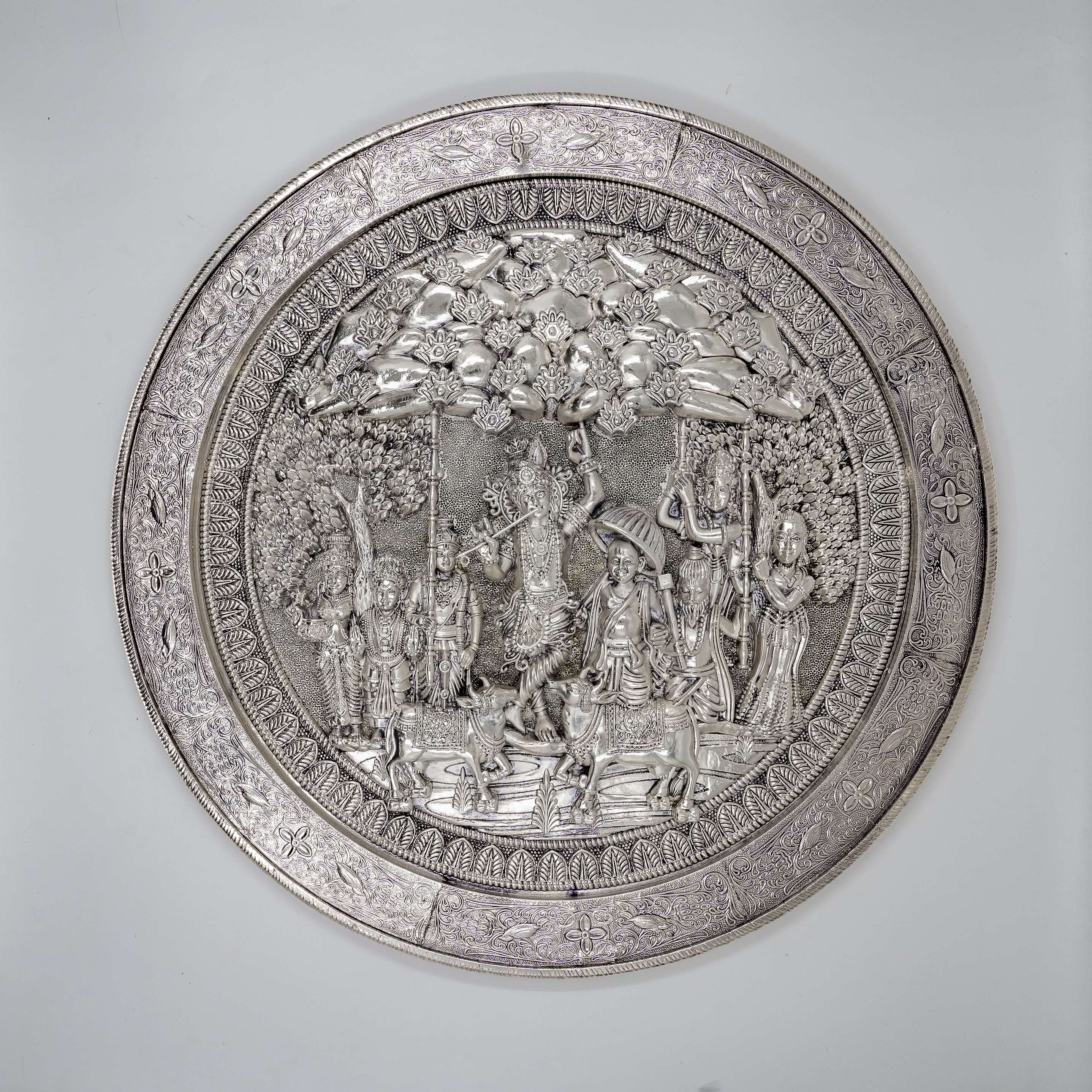 Ved Jewellers - Silver Pooja Plate