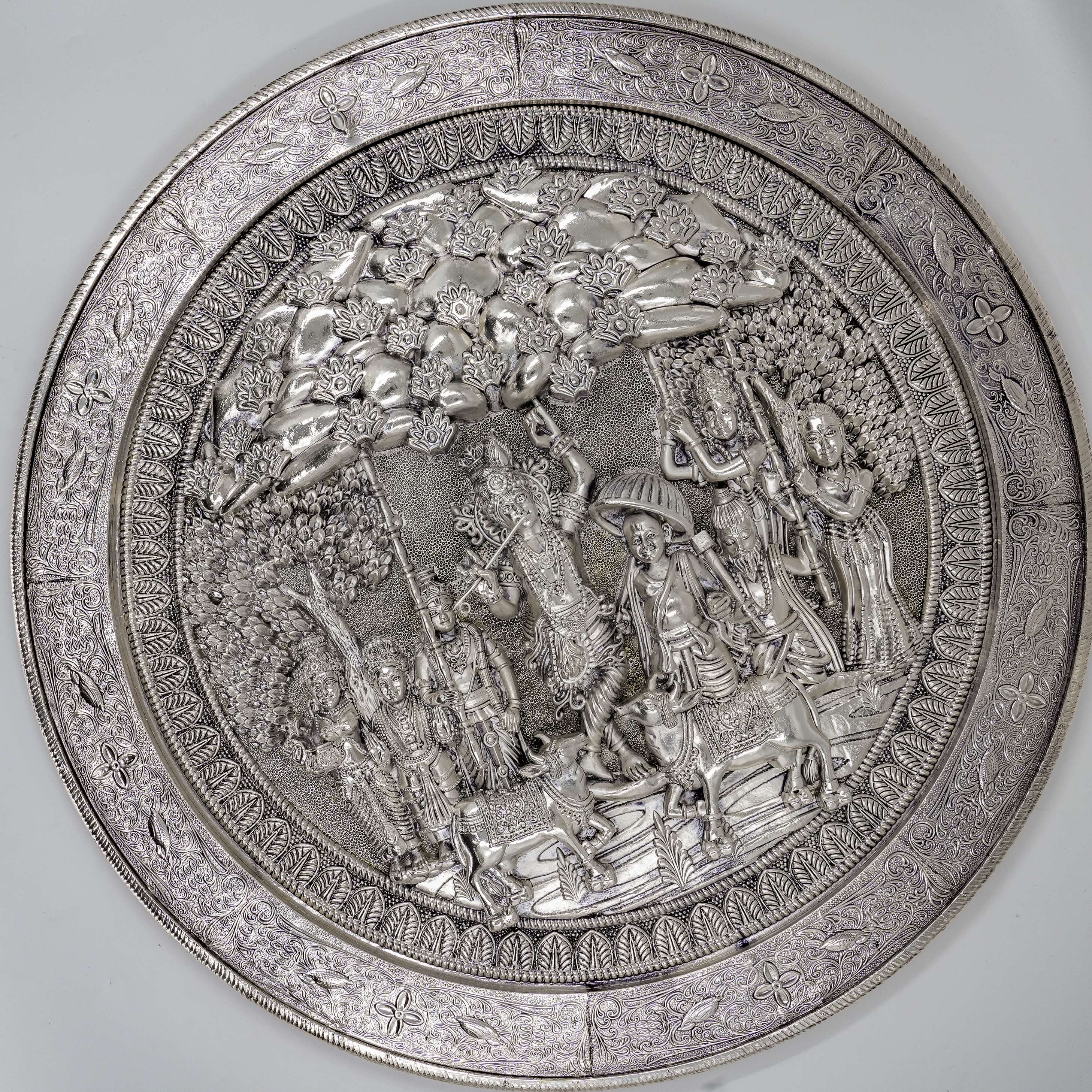 Ved Jewellers - Silver Pooja Plate