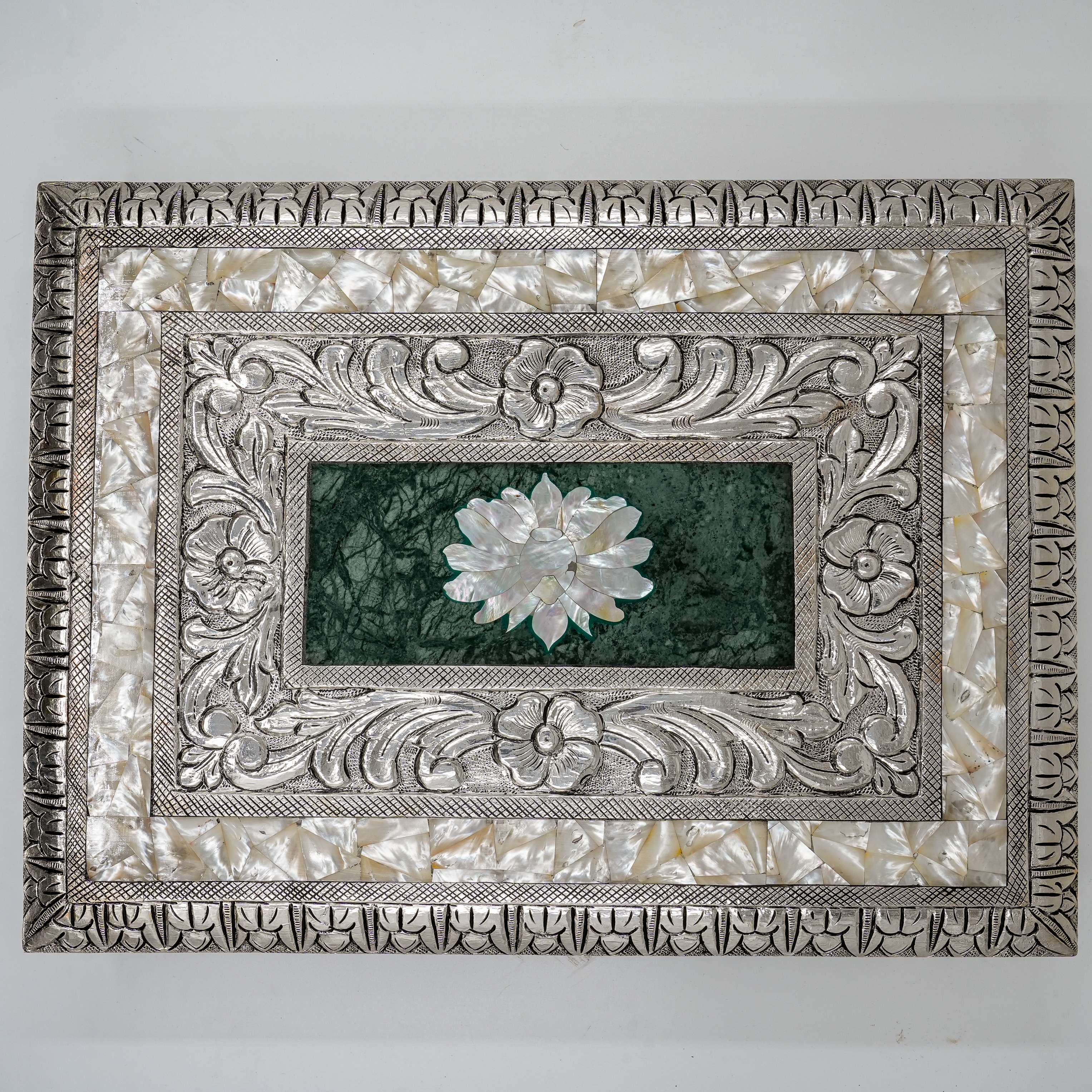 Ved Jewellers - Silver Flower Box