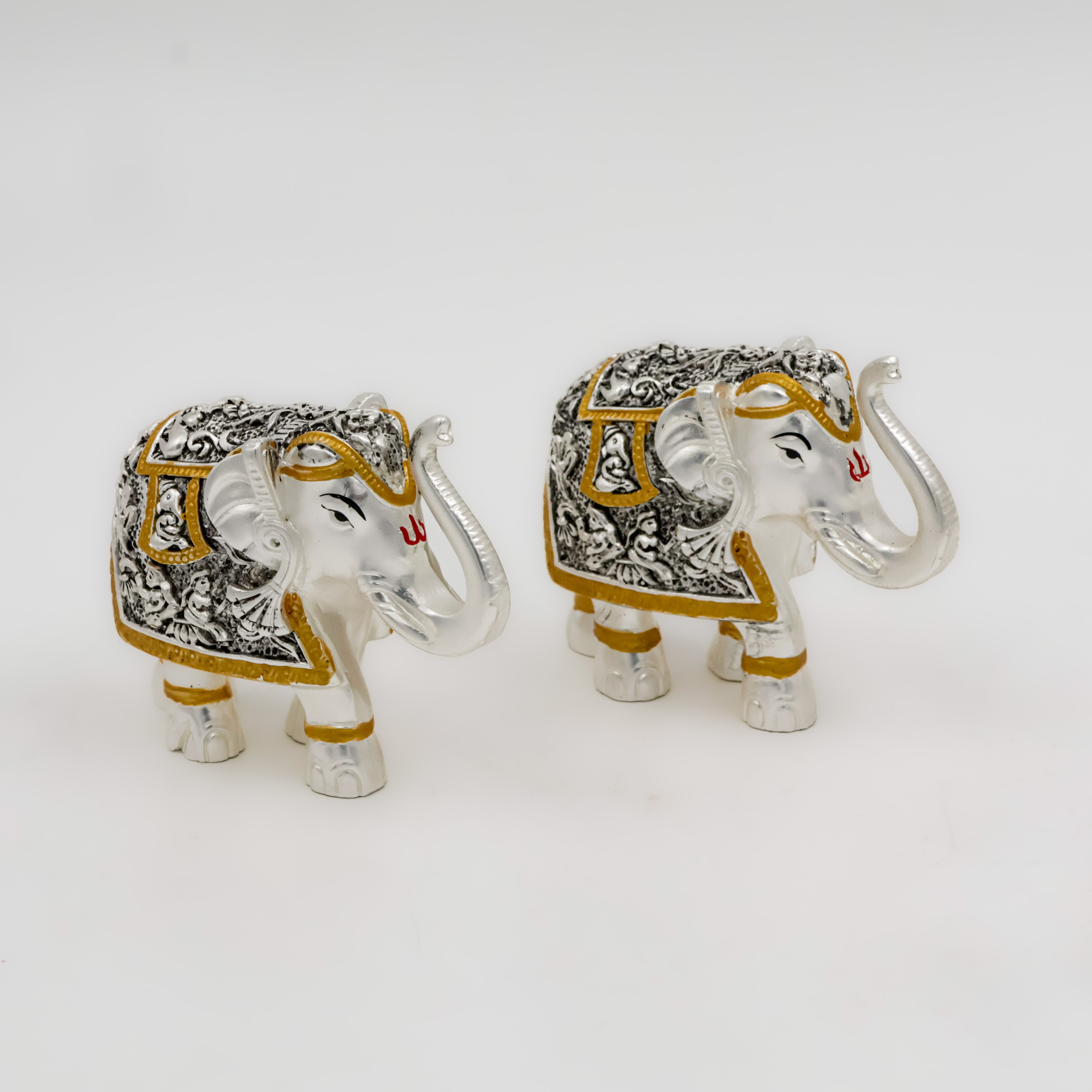 Silver Coated Elephant Mat Finish