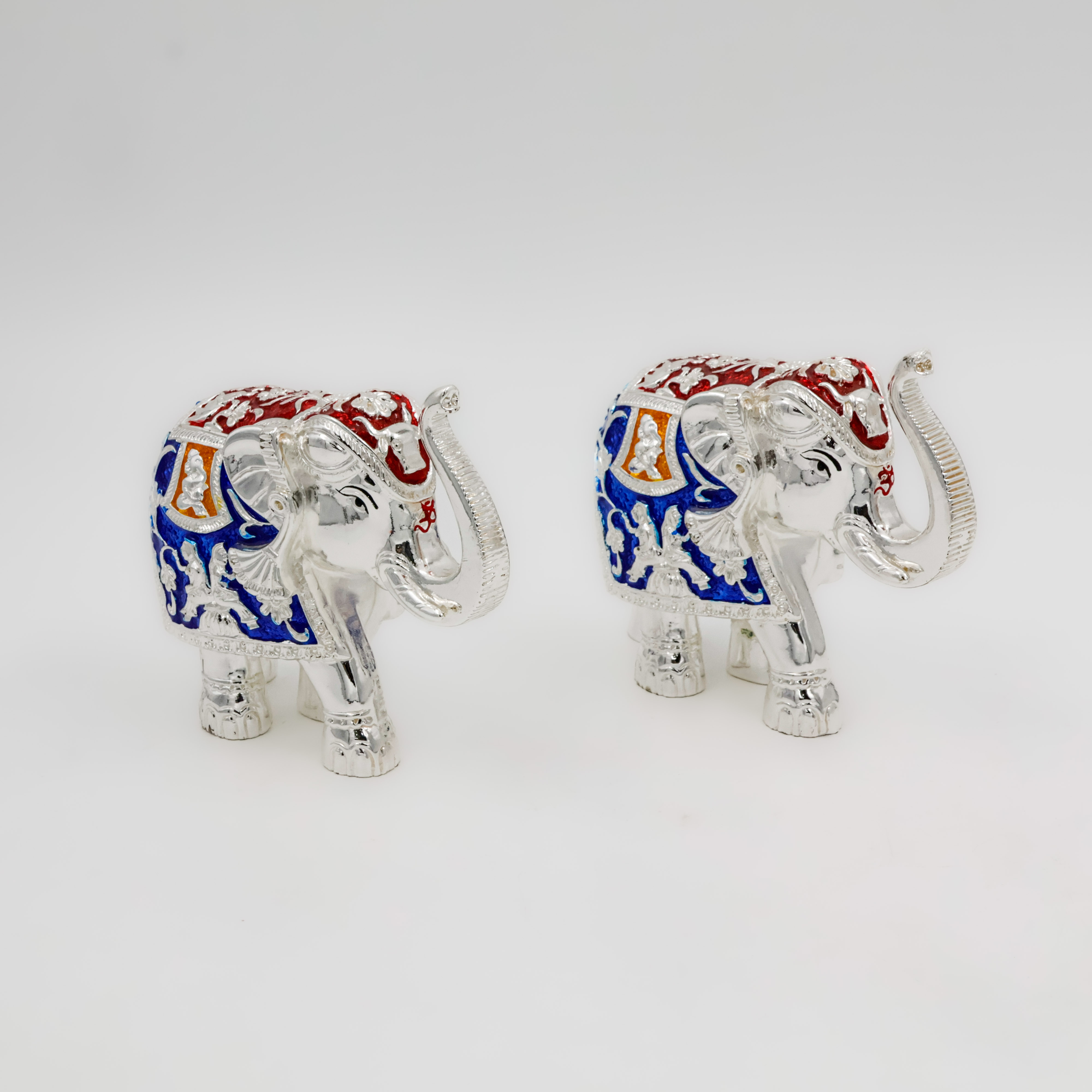 Silver Coated Elephant meena