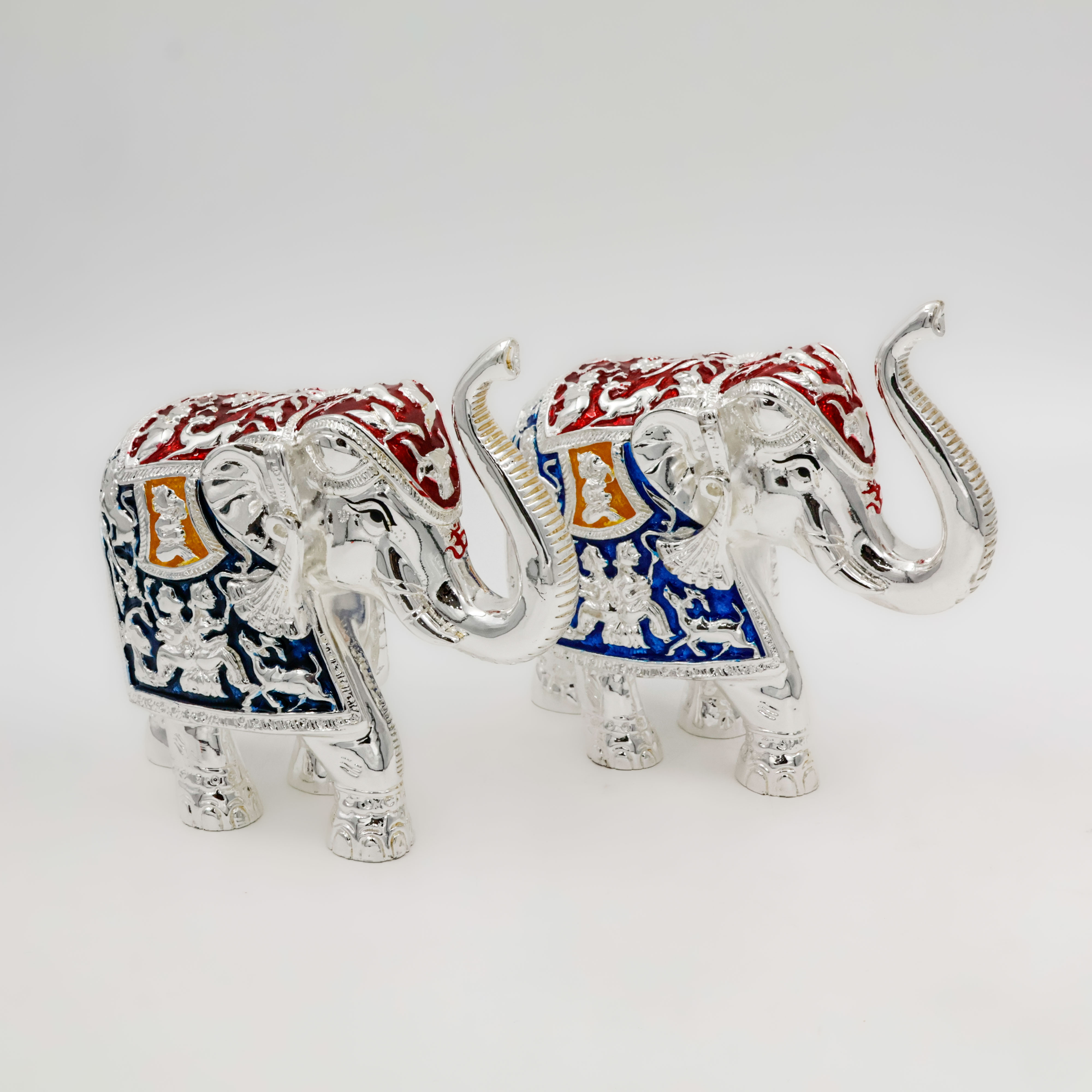 Silver Coated Elephant meena