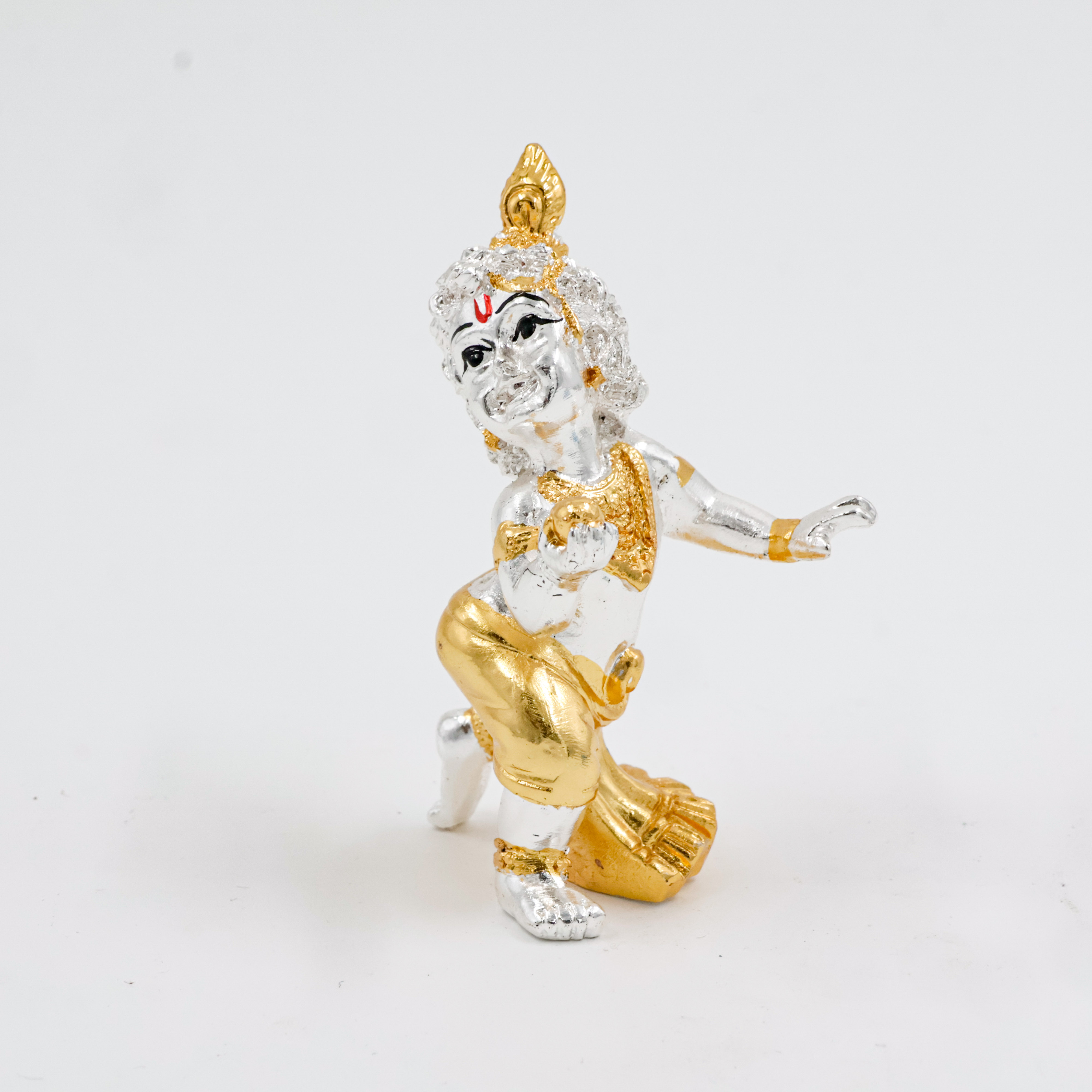 Silver Coated Laddu Gopal