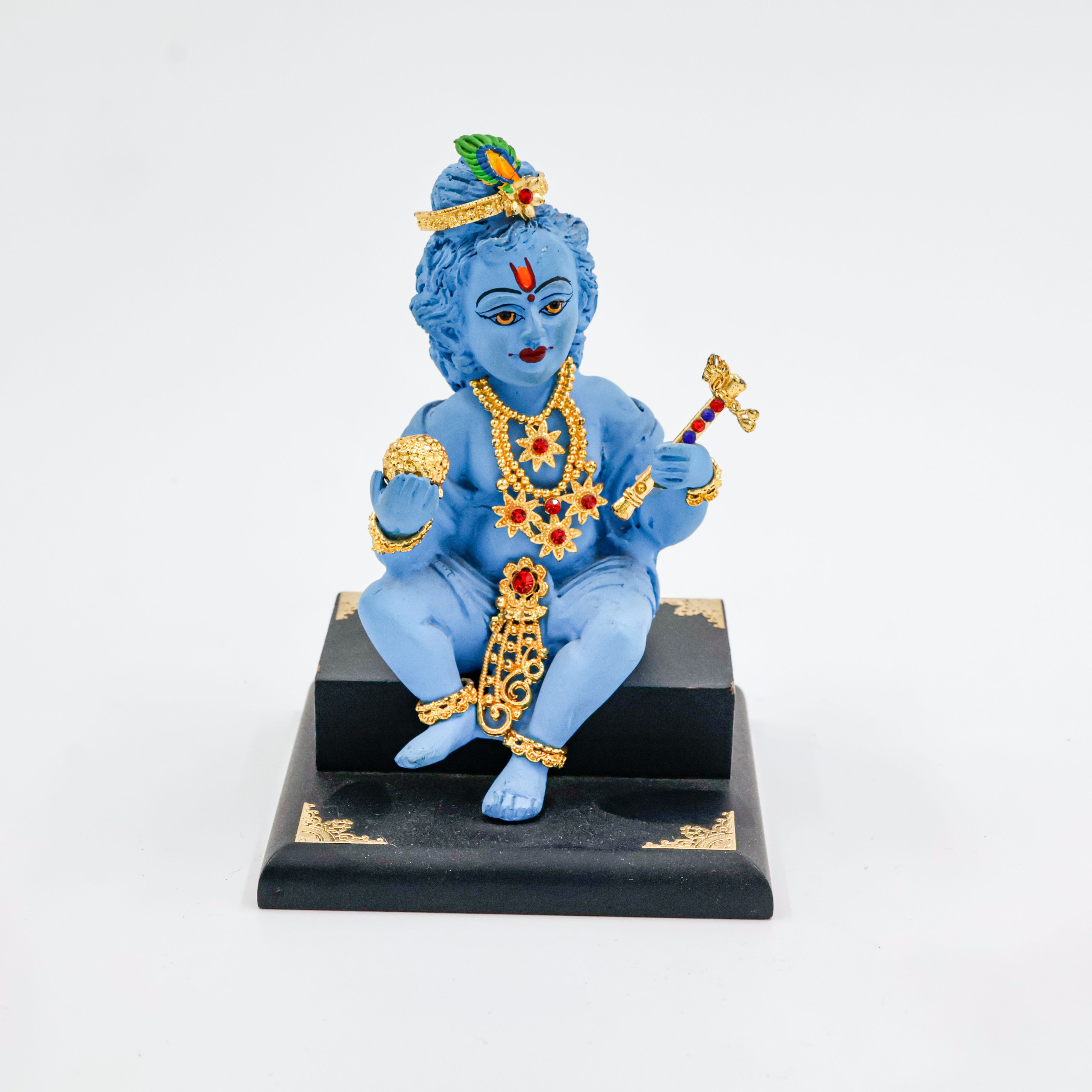 Silver Coated Laddu Gopal