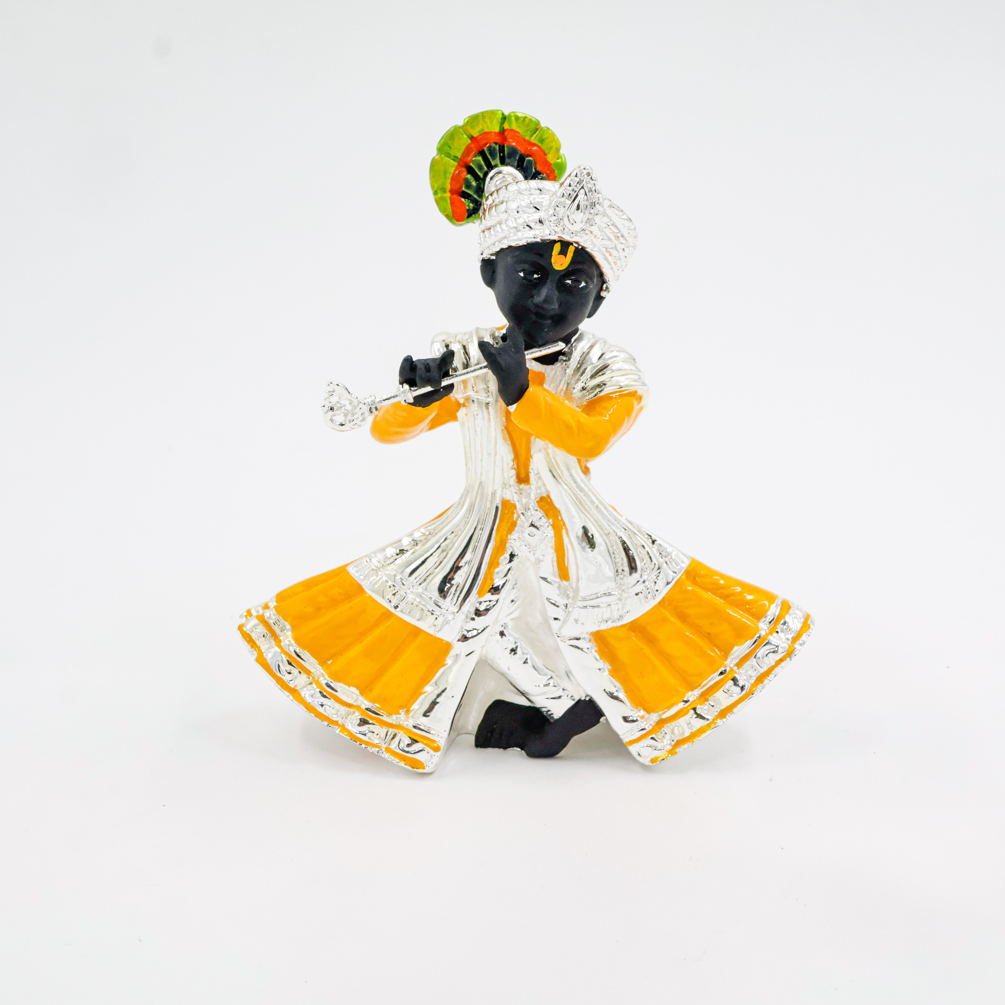 Silver Coated Krishna ji