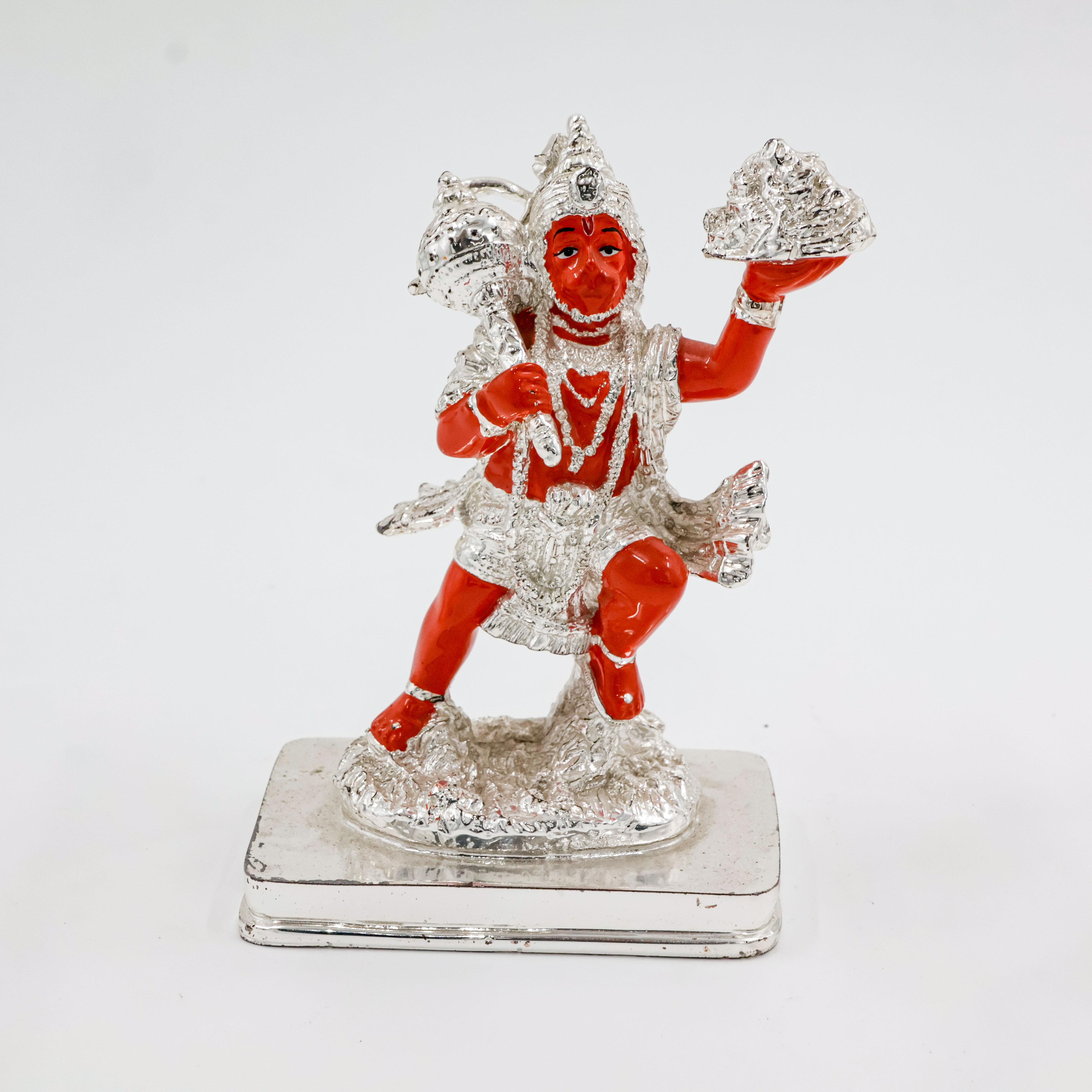 Silver Coated Hanuman Ji