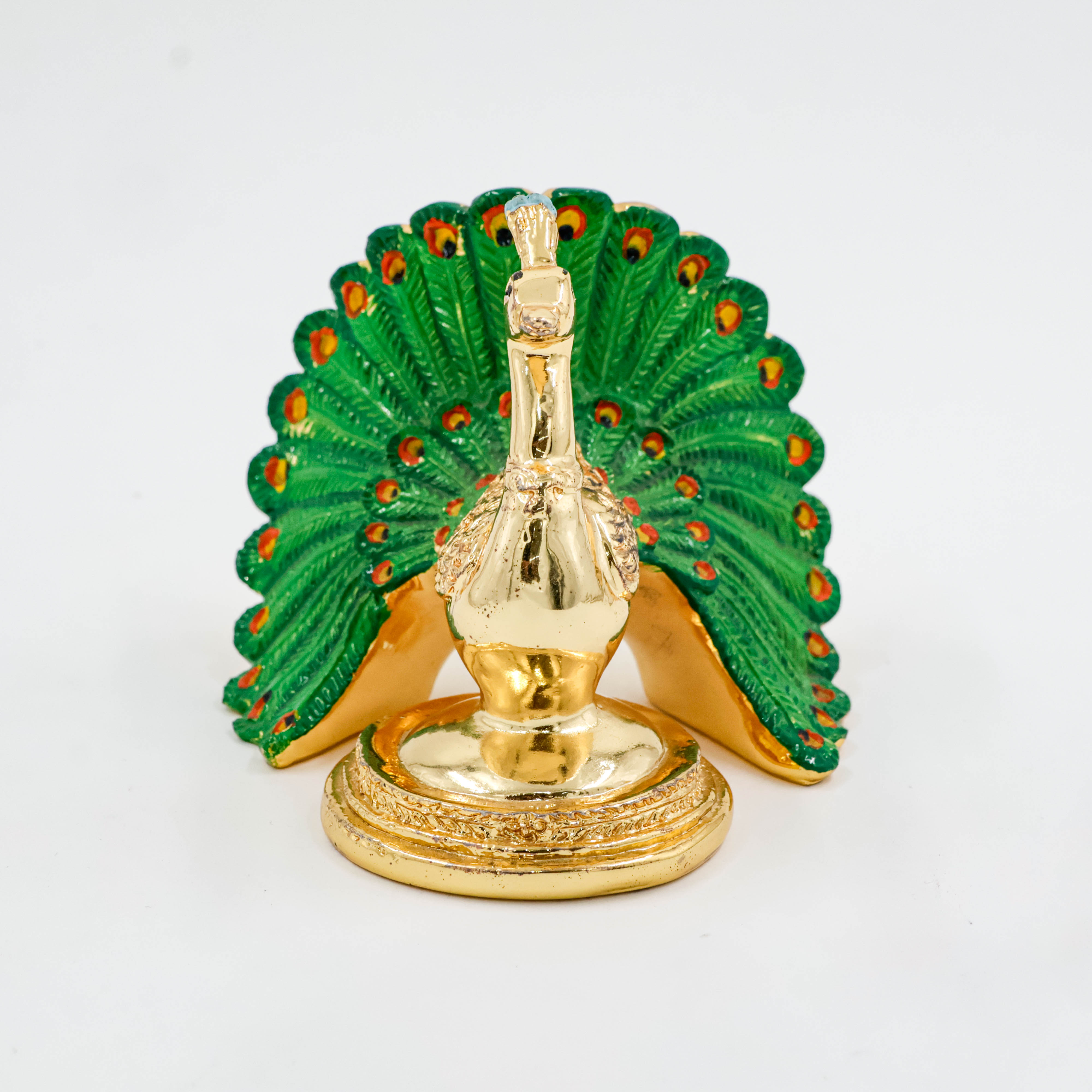 Silver Coated Peacock Gold Coated