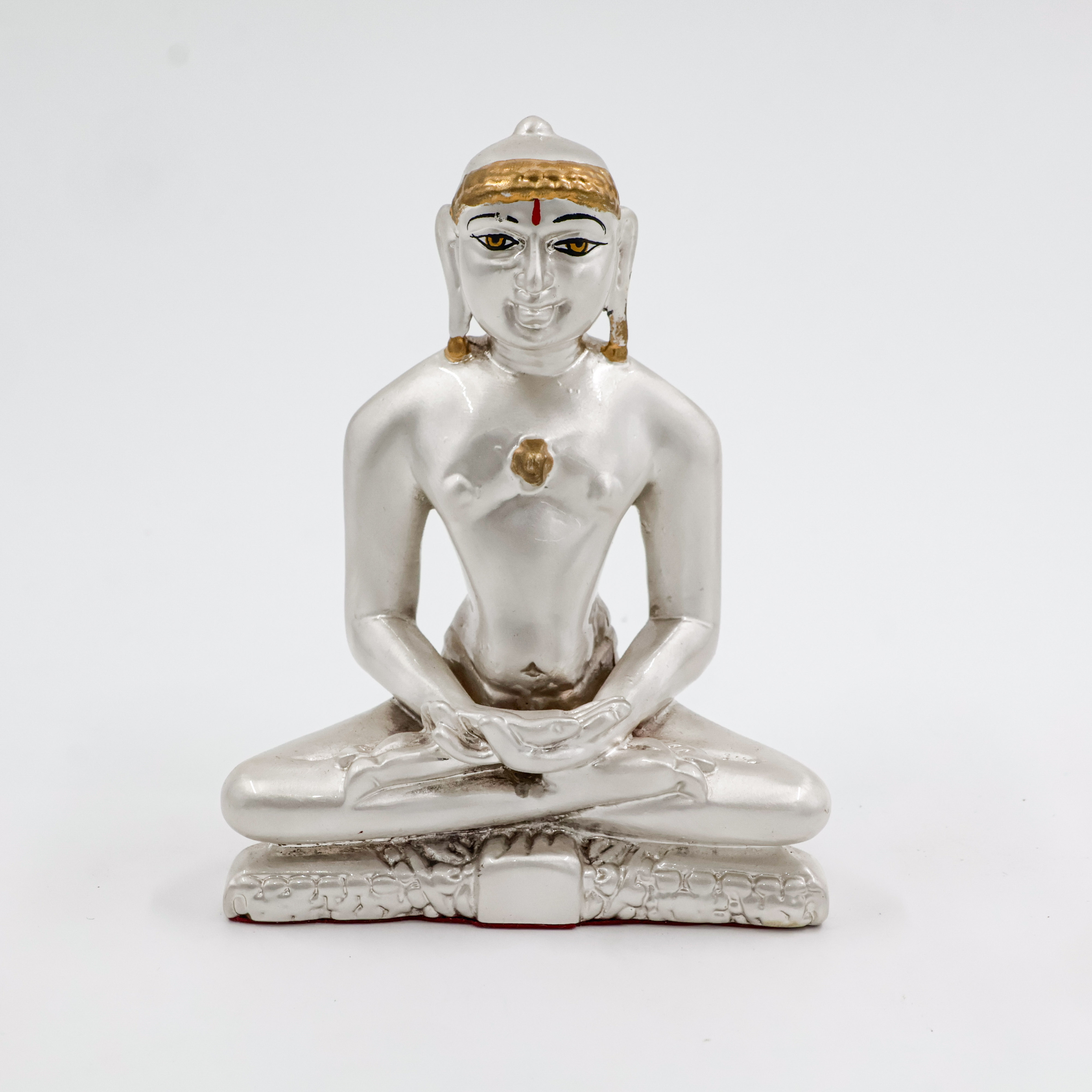 Silver Coated Mahaveer Ji