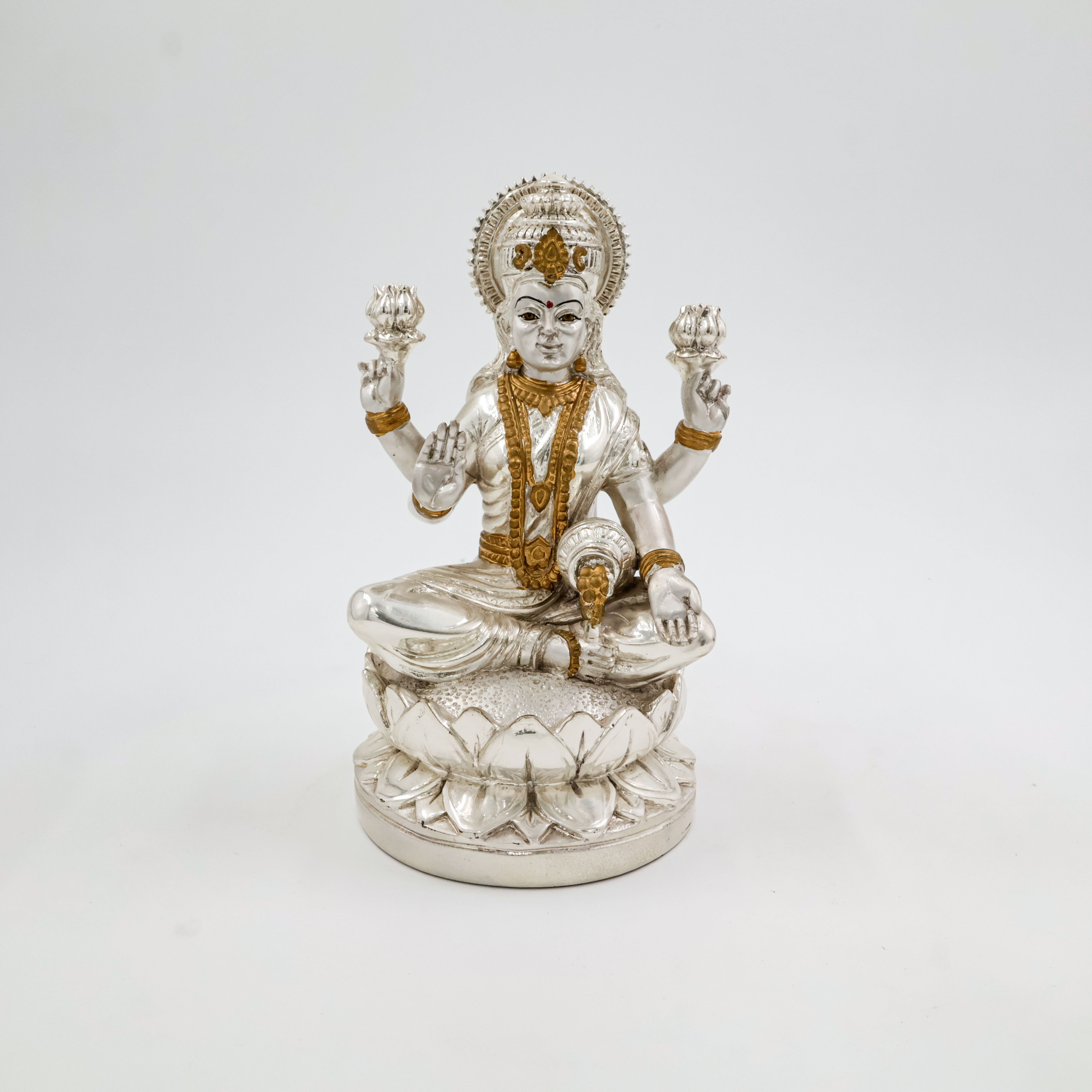Silver Coated Big Size Lakshmi Ji Idol