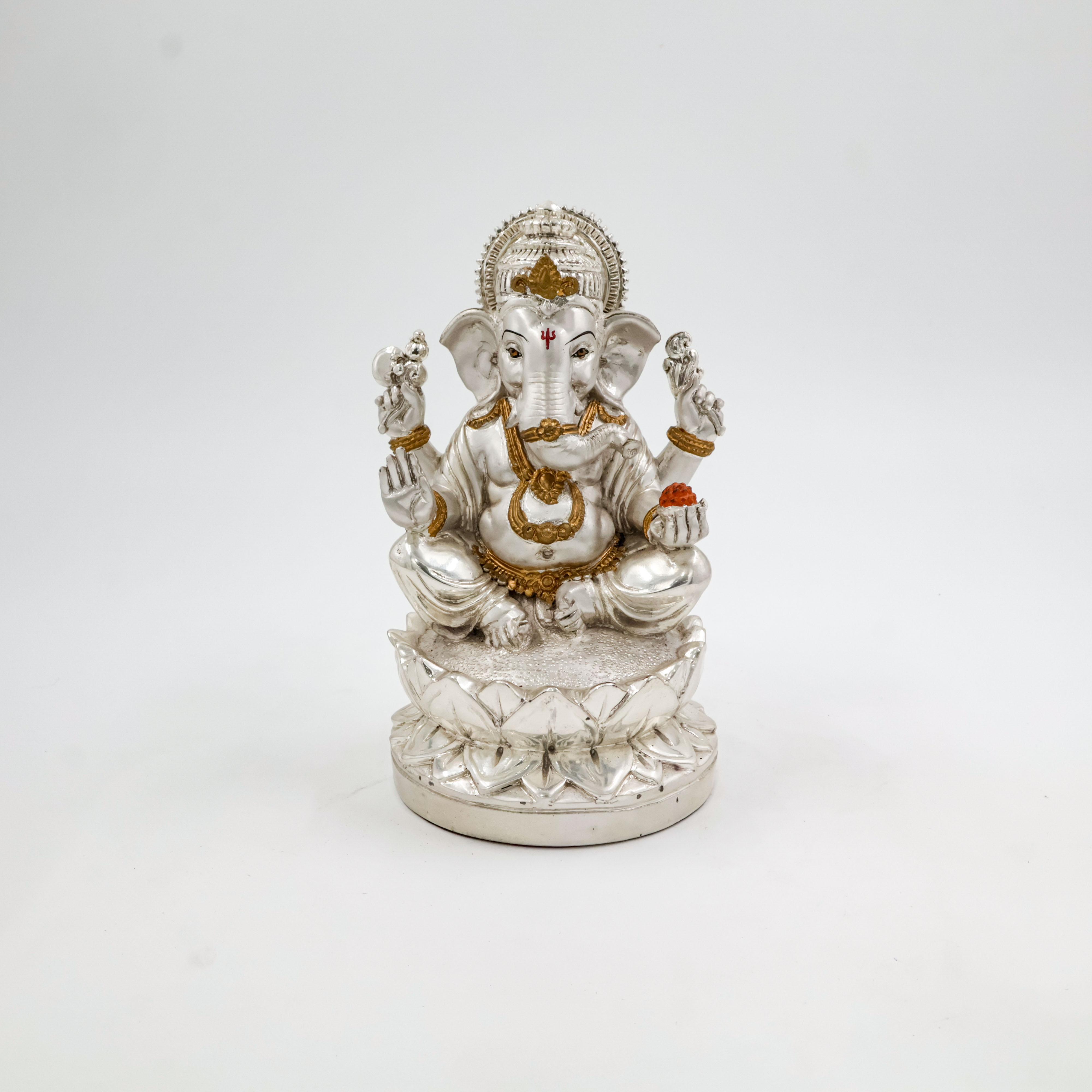 Silver Coated Ganesh Ji