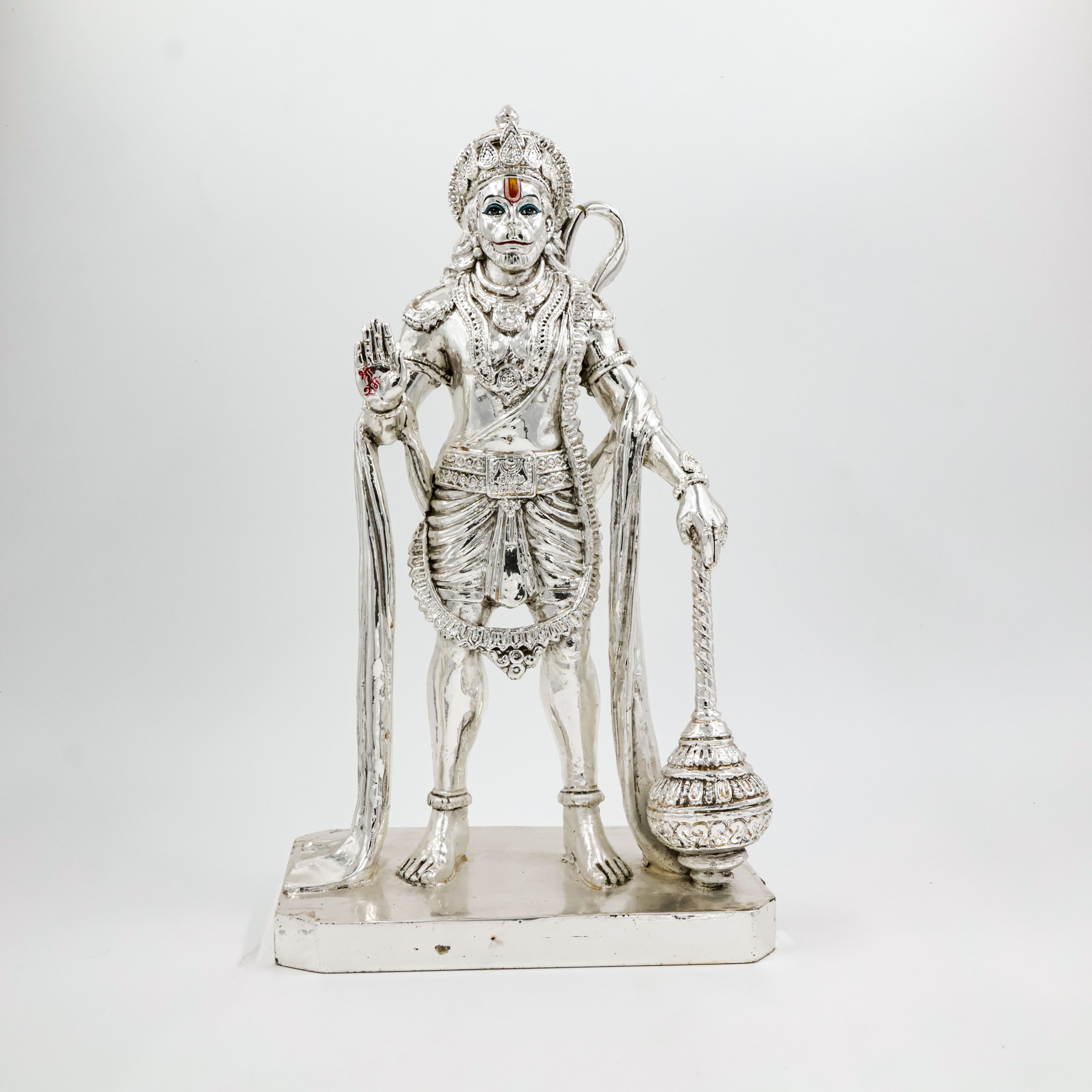 Silver Coated Hanuman Ji