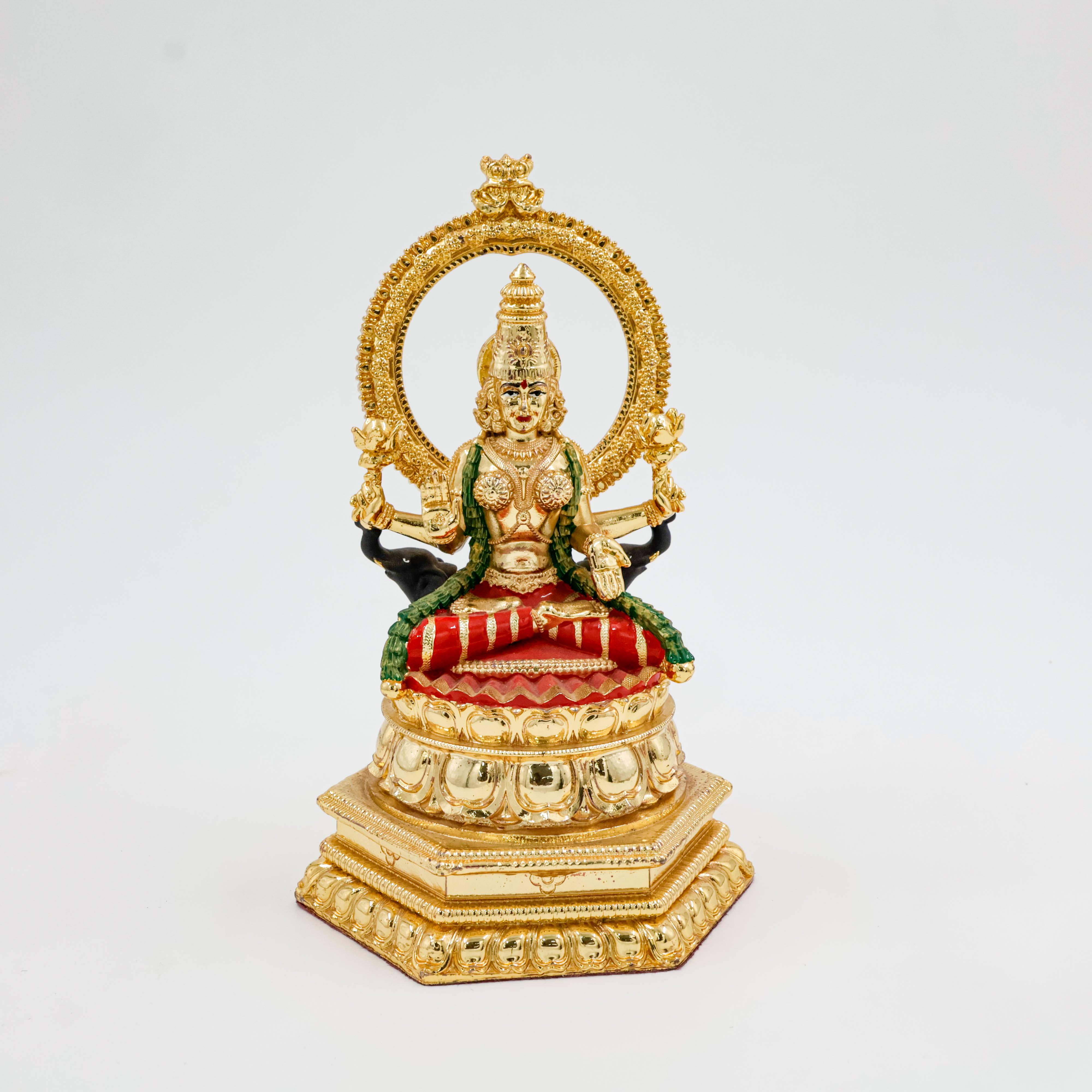 Silver Coated Gold Finsh Lakshmi Ji