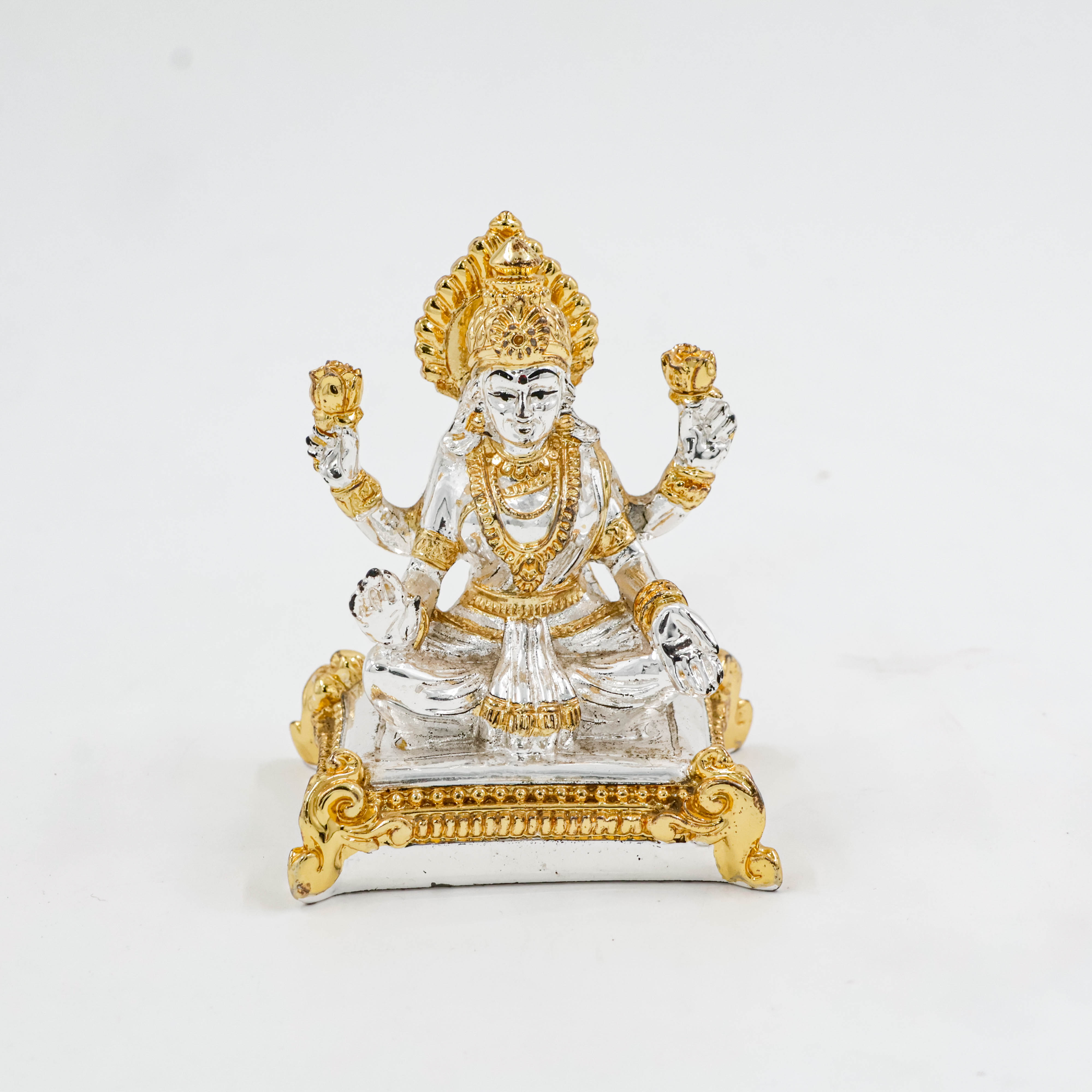 Silver Coated Small Size Lakshmi JI