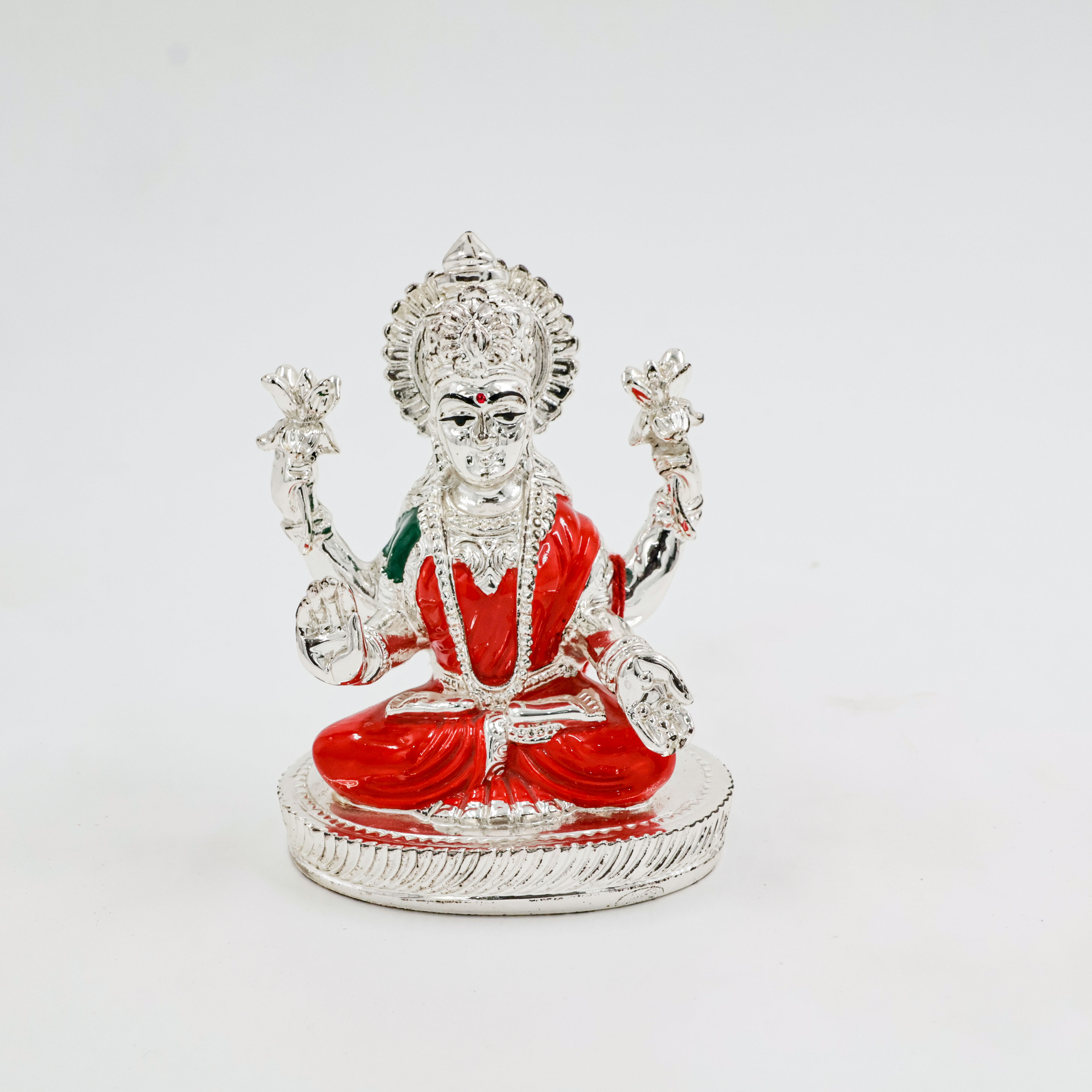 Lakshmi Ji With Colourful Design