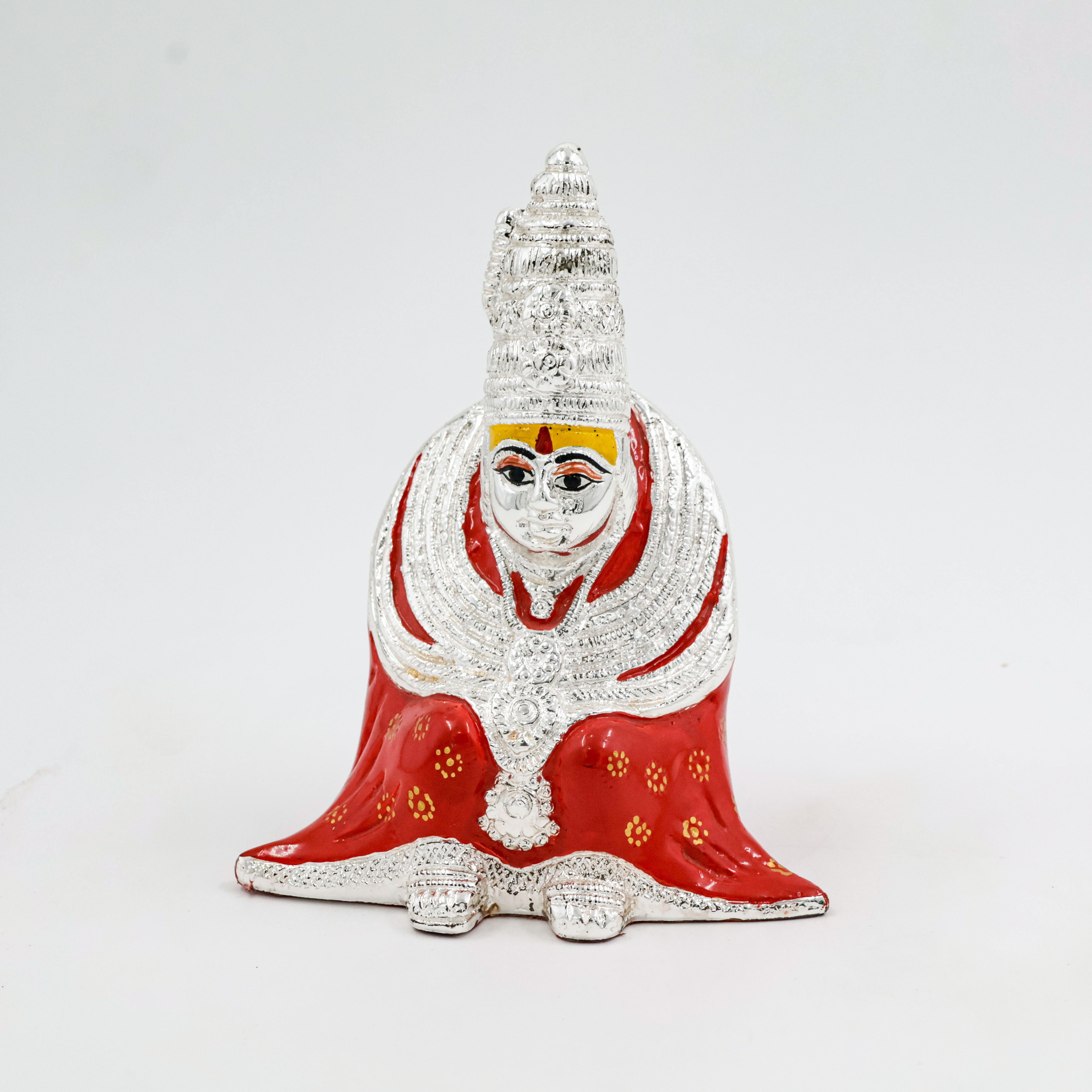 Silver Coated Tulja Bhavani Idol